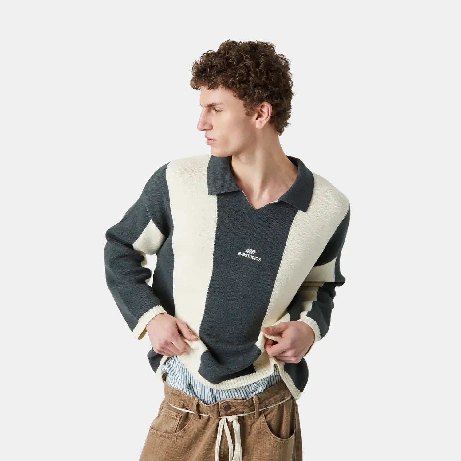 Celery Hunt Knit Sweater