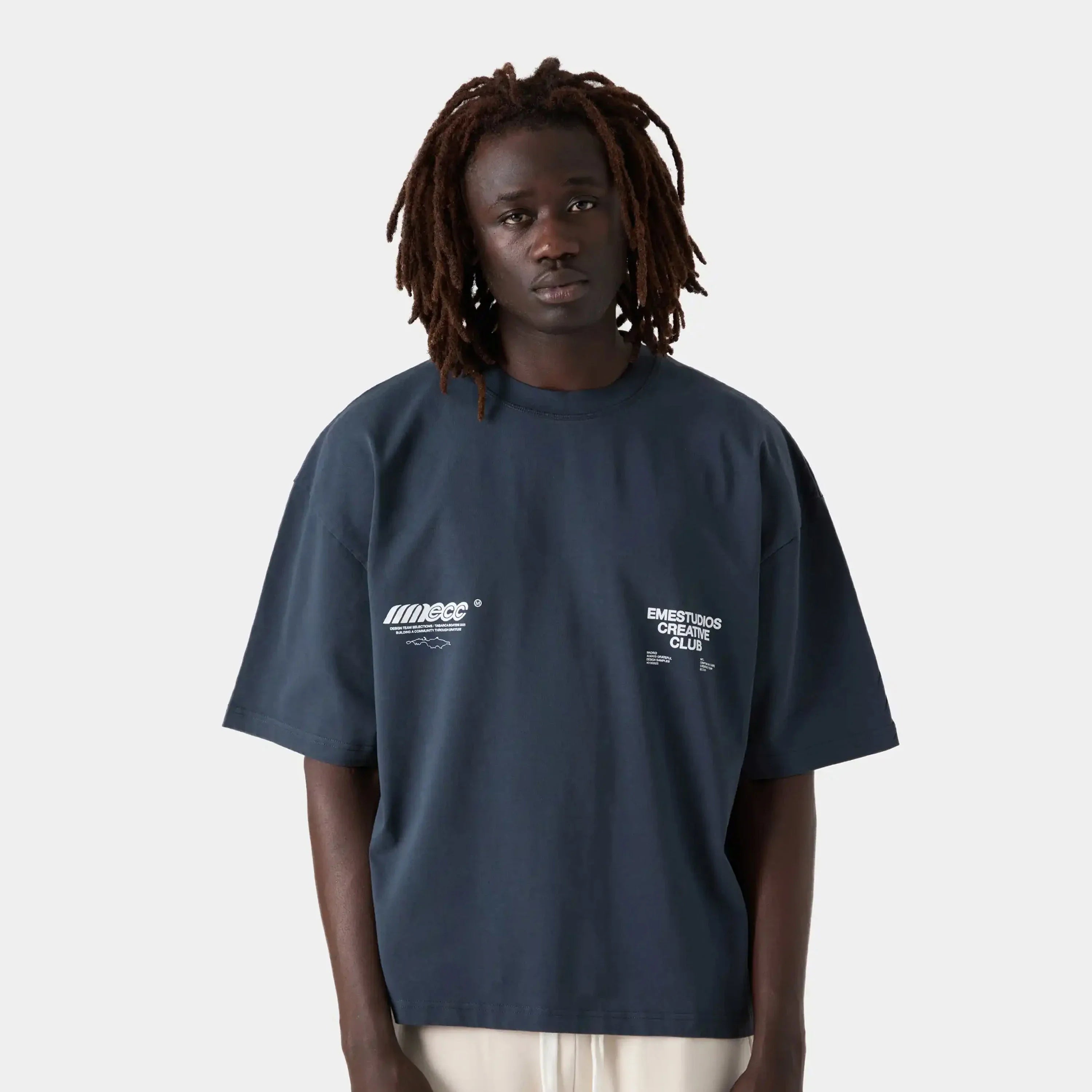 ECC Navy Oversized Tee
