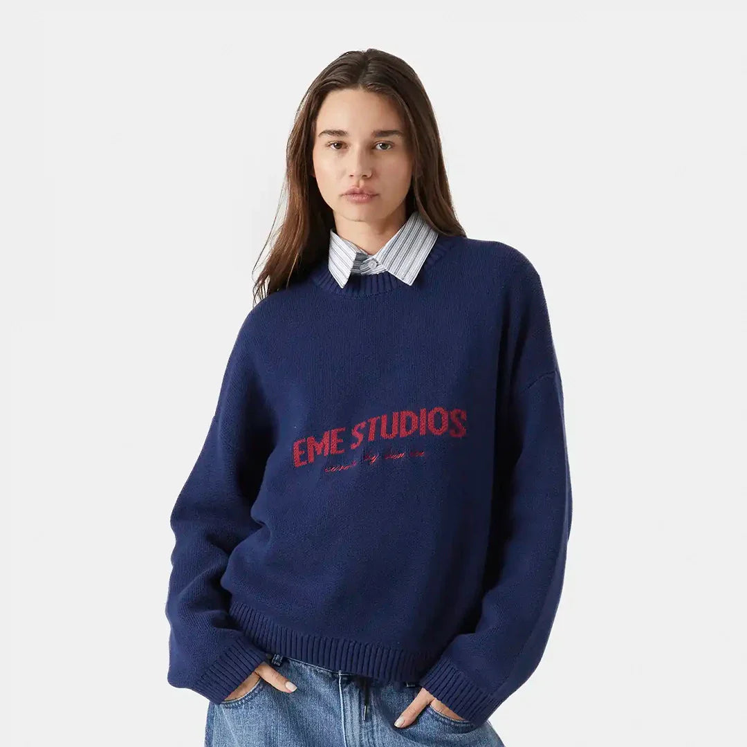 Master Indigo Knit Sweater