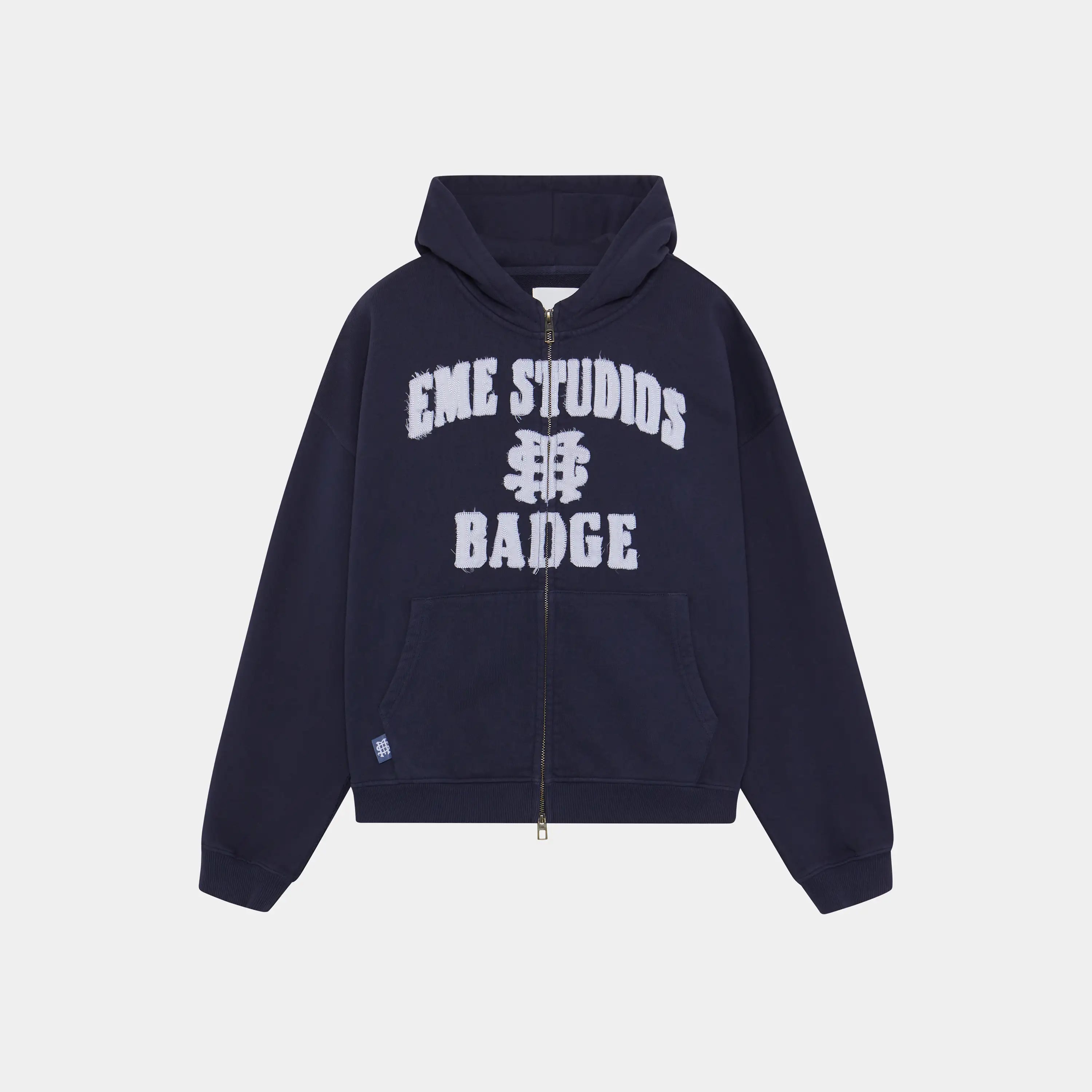 Badge Navy Full Zip