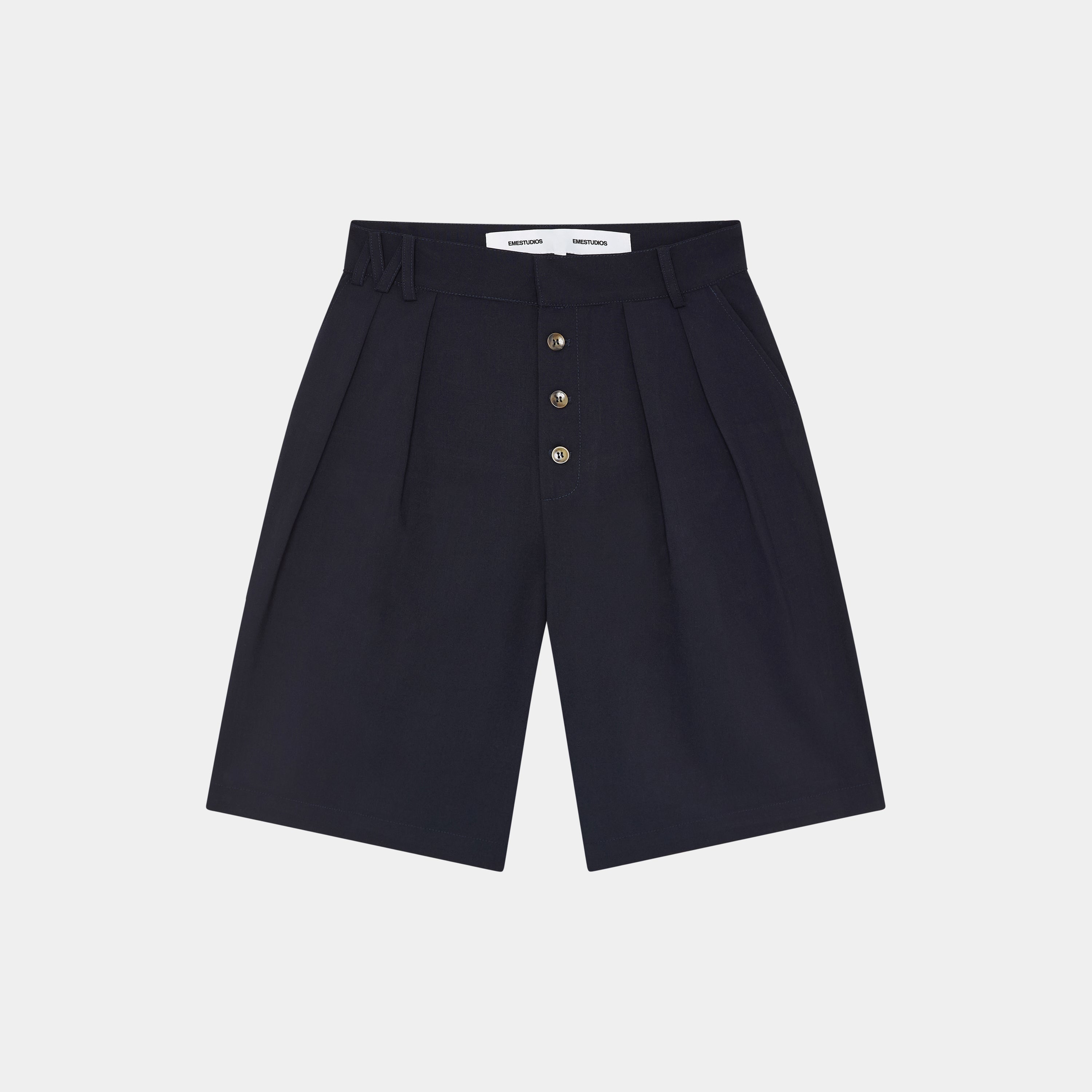 Refined Dark Navy Jort