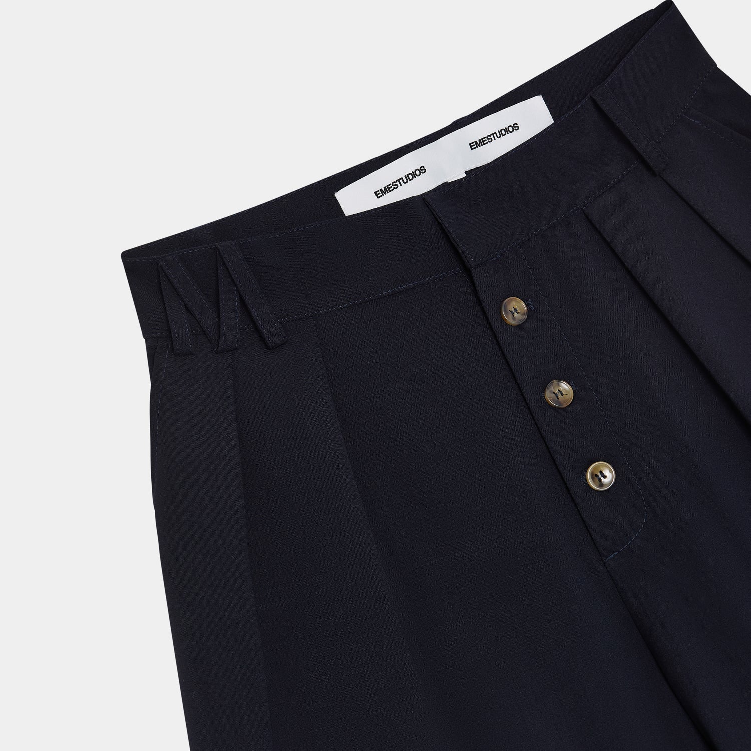 Refined Dark Navy Jort