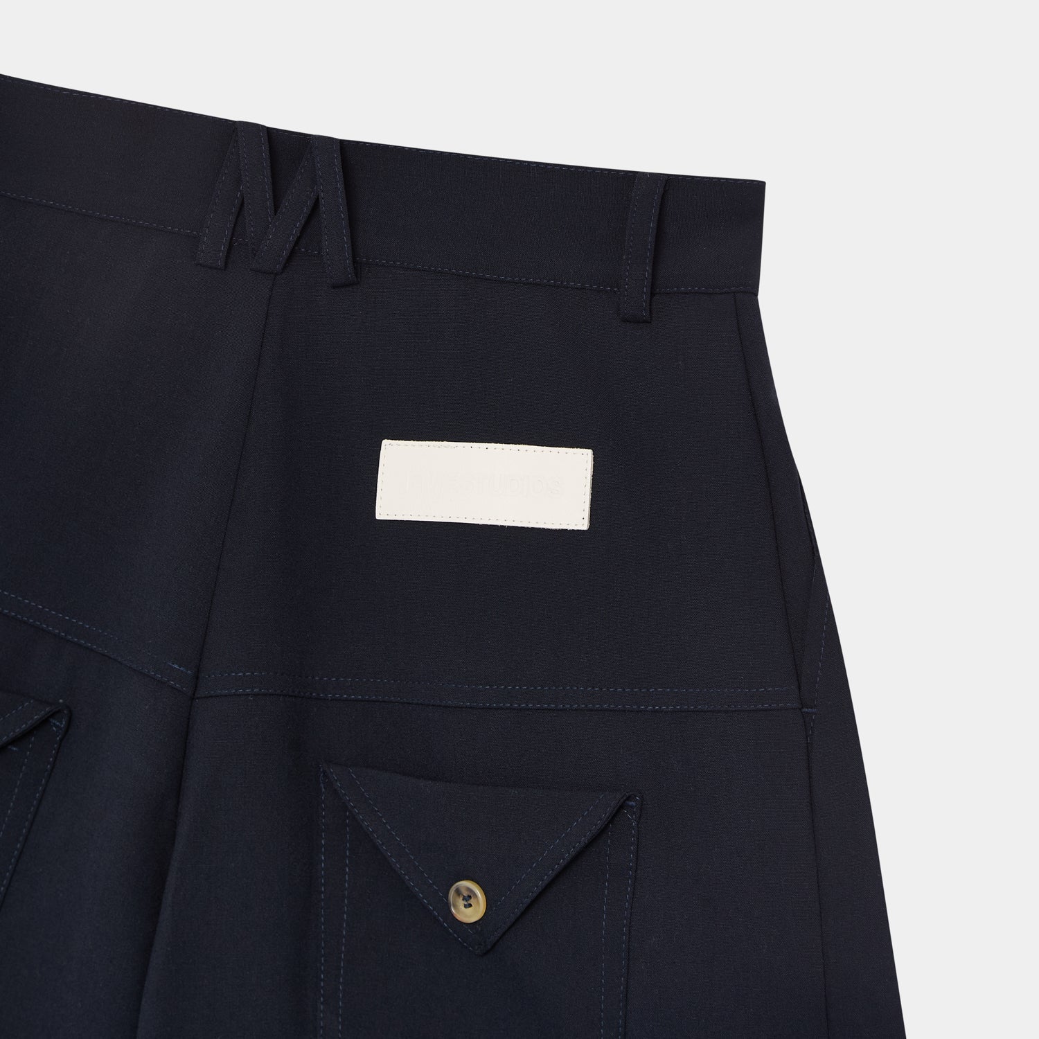 Refined Dark Navy Jort