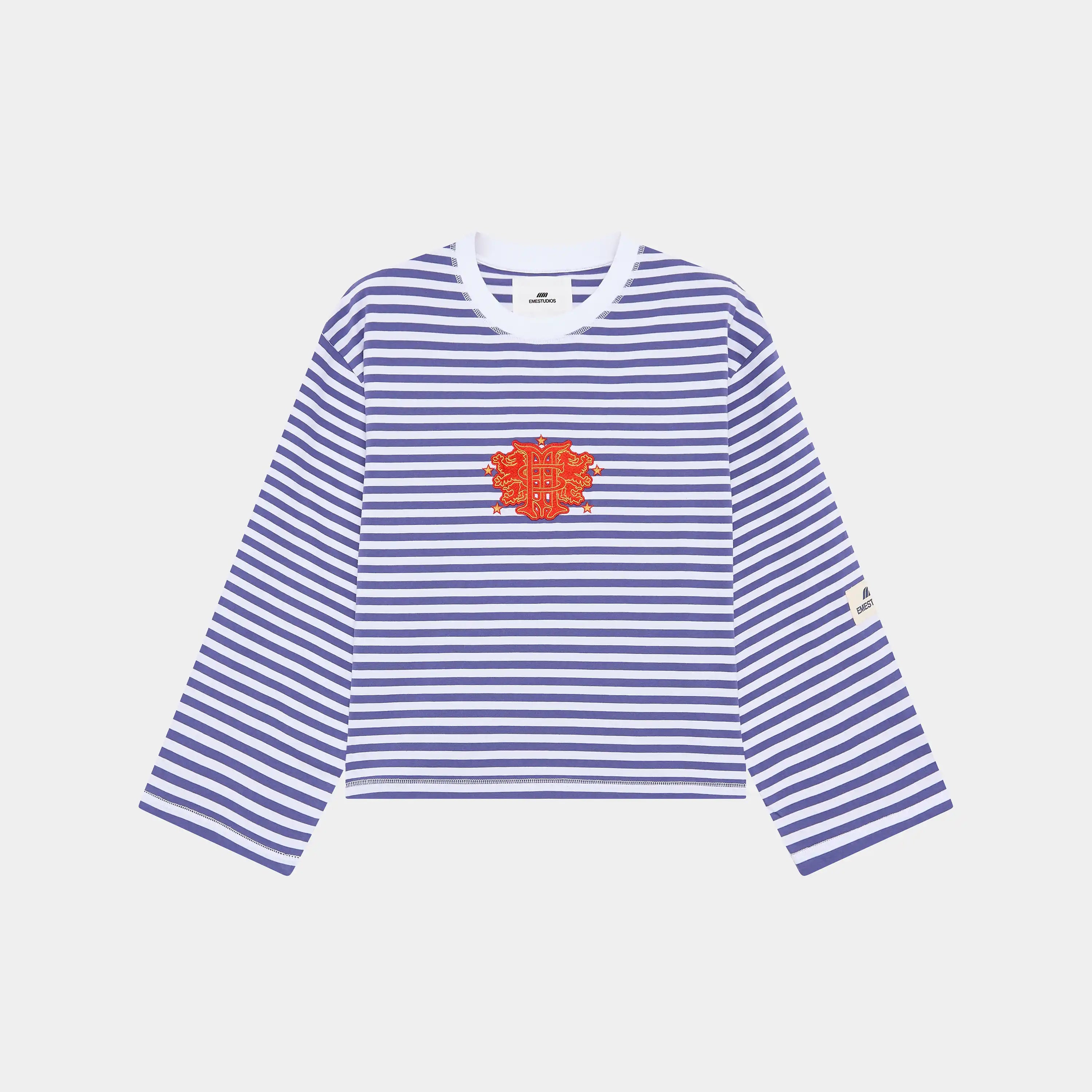 Horizon Striped Deep Cobalt LS