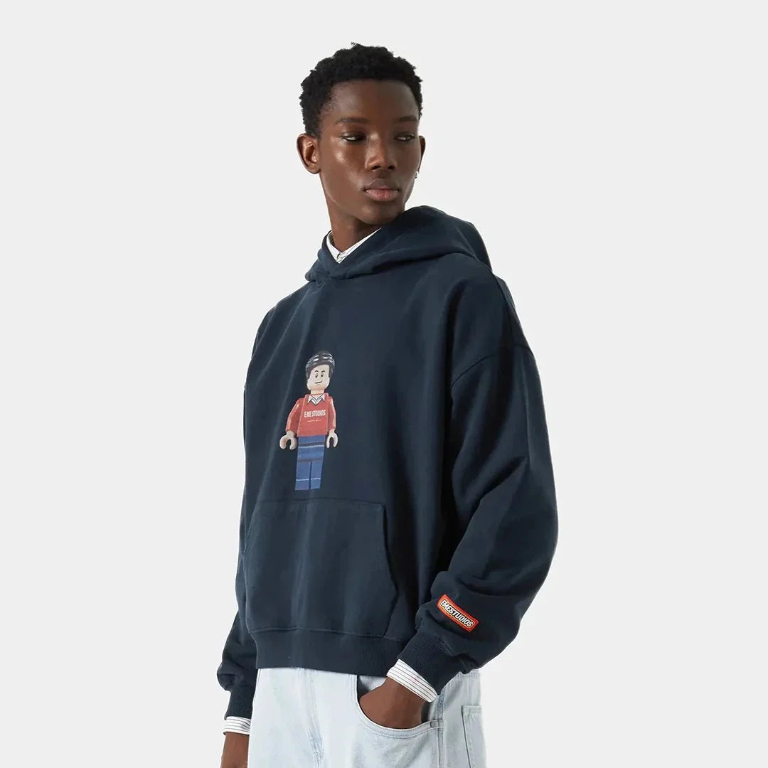 Brick Navy Hoodie