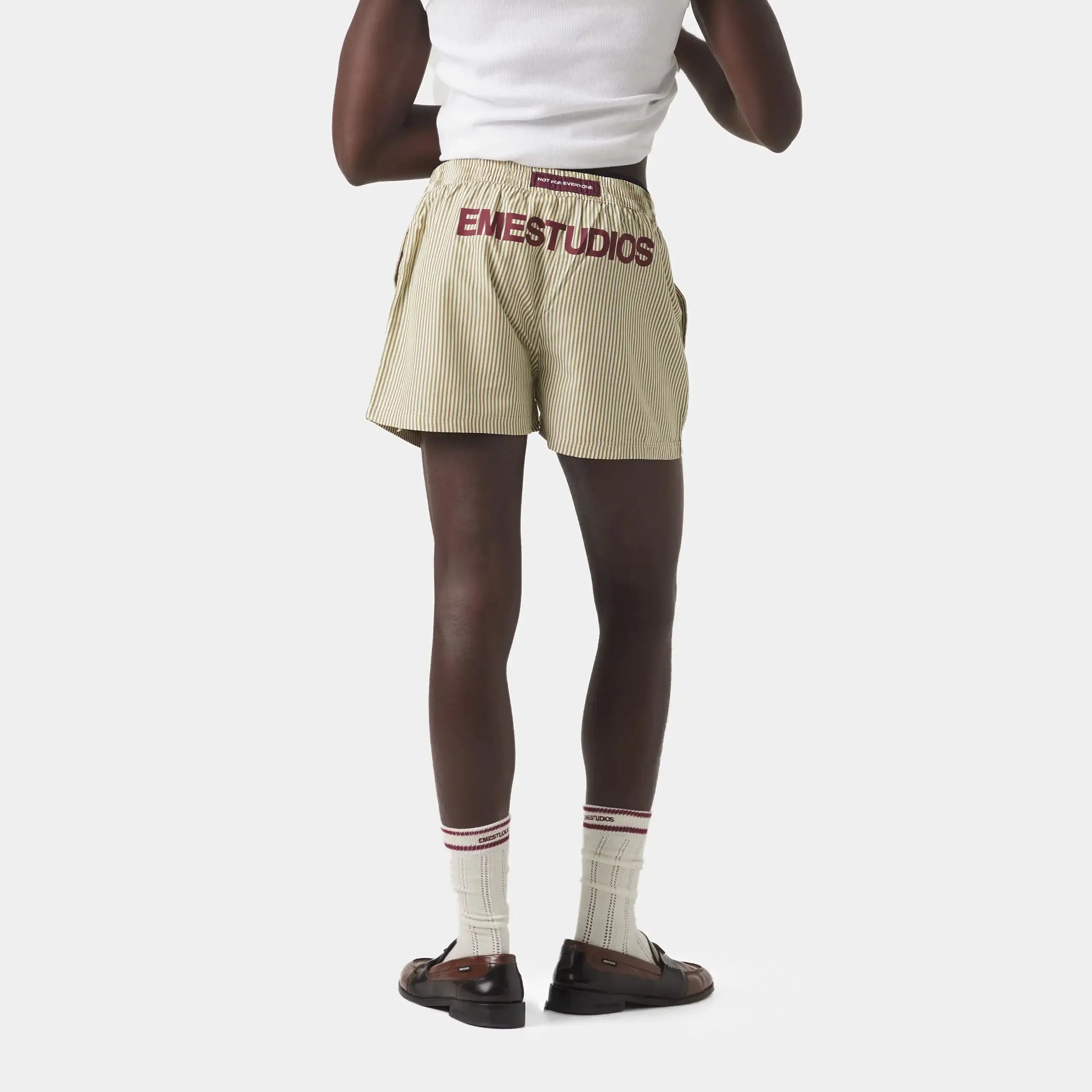 Lucky Striped Boxer Burgundy