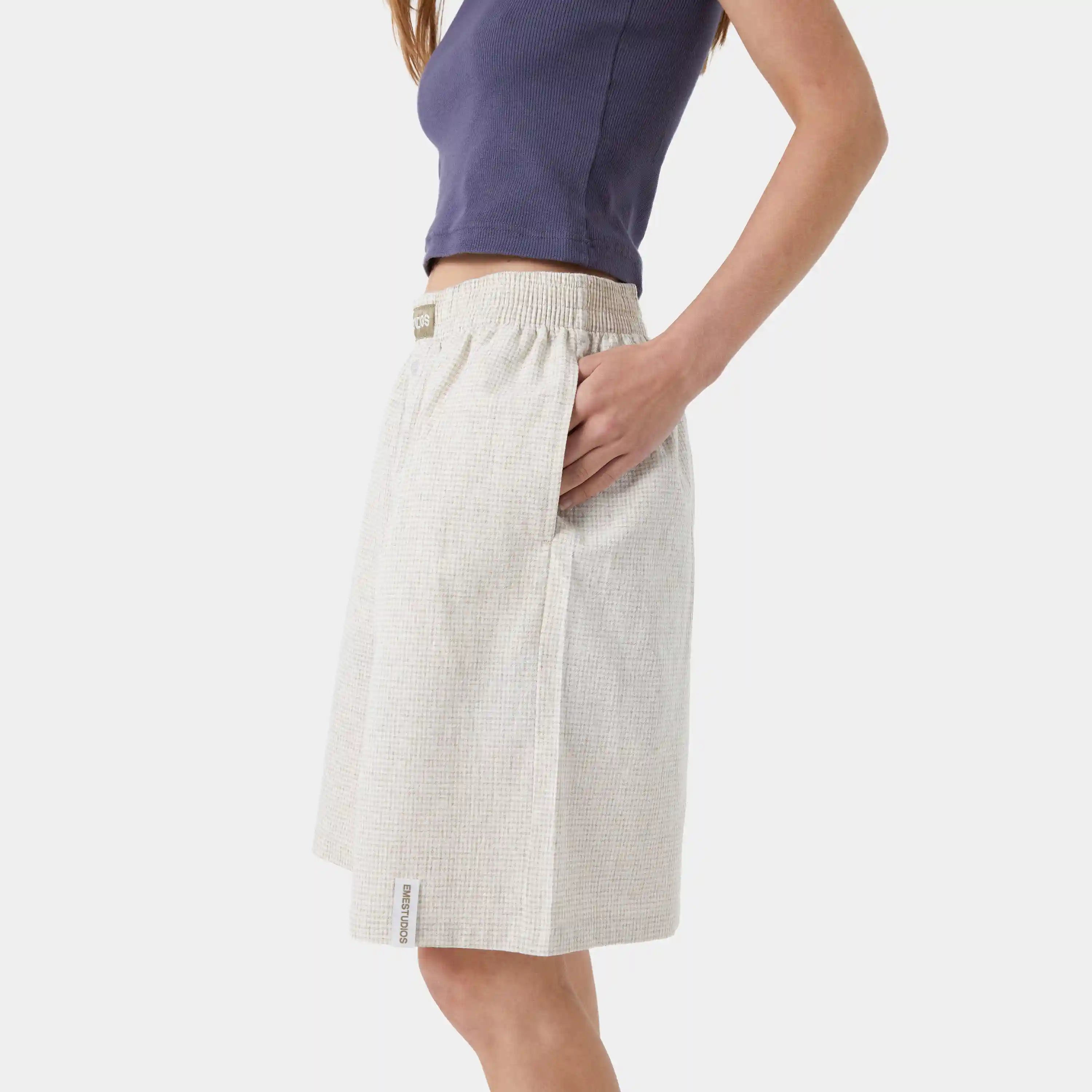 Llaut Jammies LS Off Sand Vichy