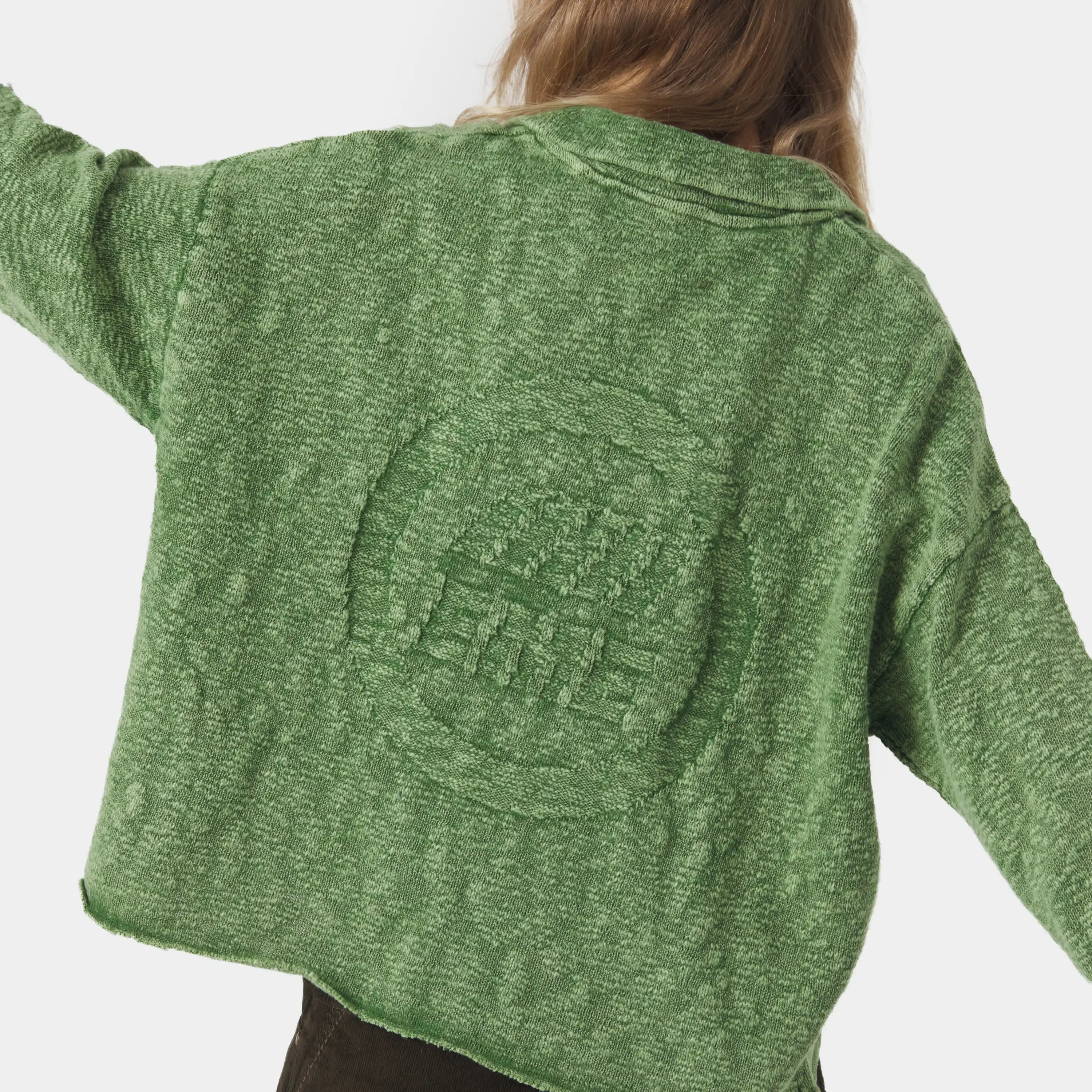 Kiff Polo Bottle Knit Distressed