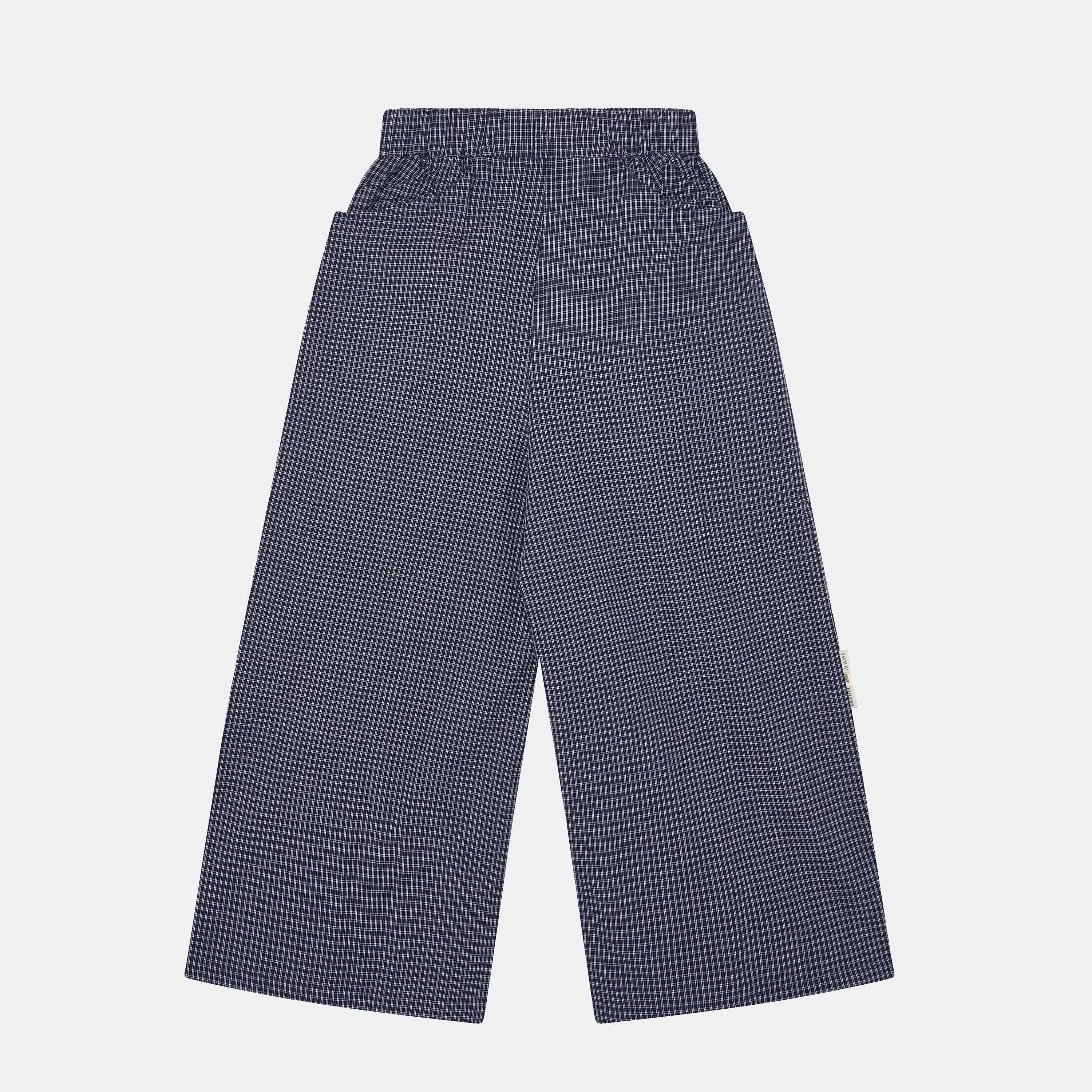 Agl Navy Wide Pants