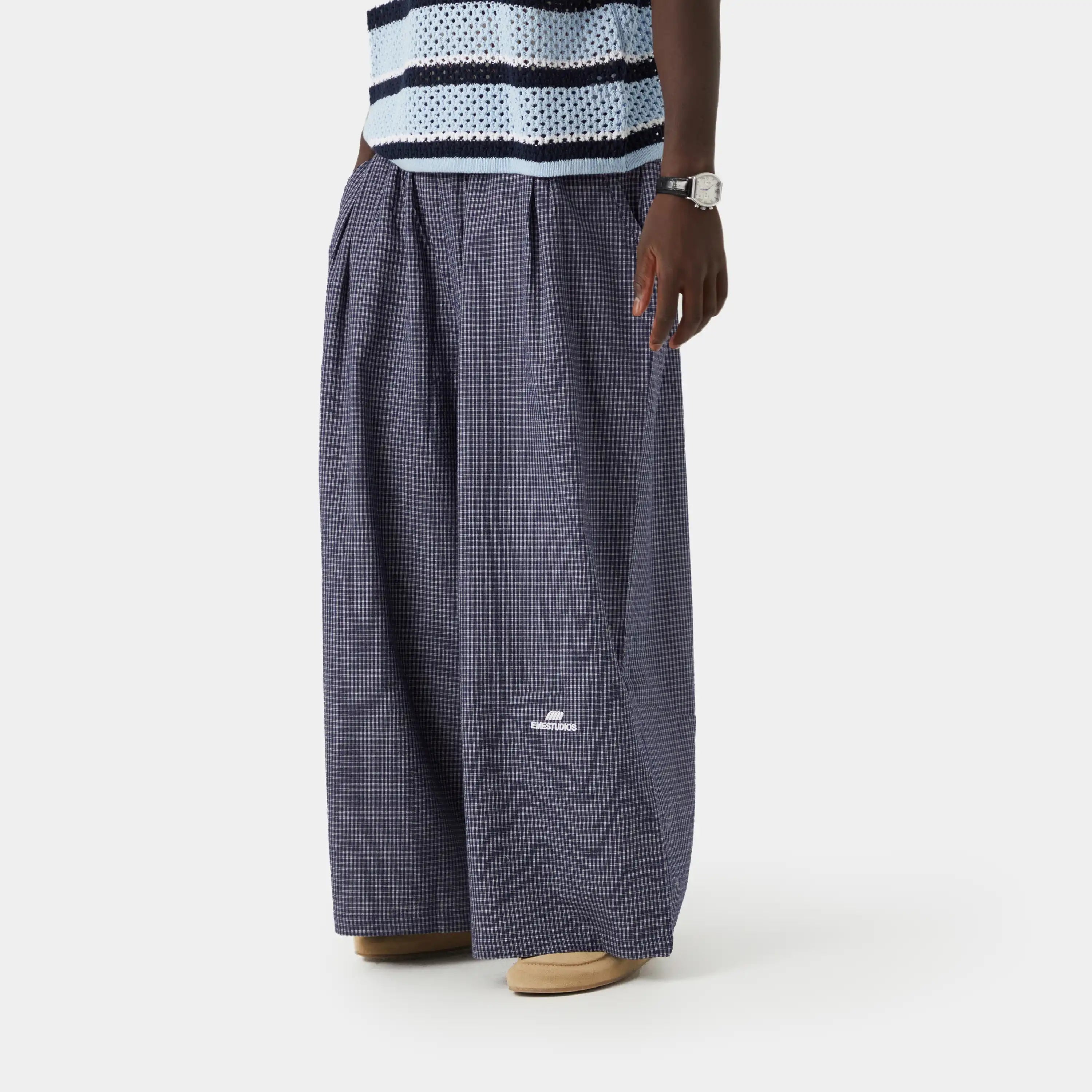 Agl Navy Wide Pants
