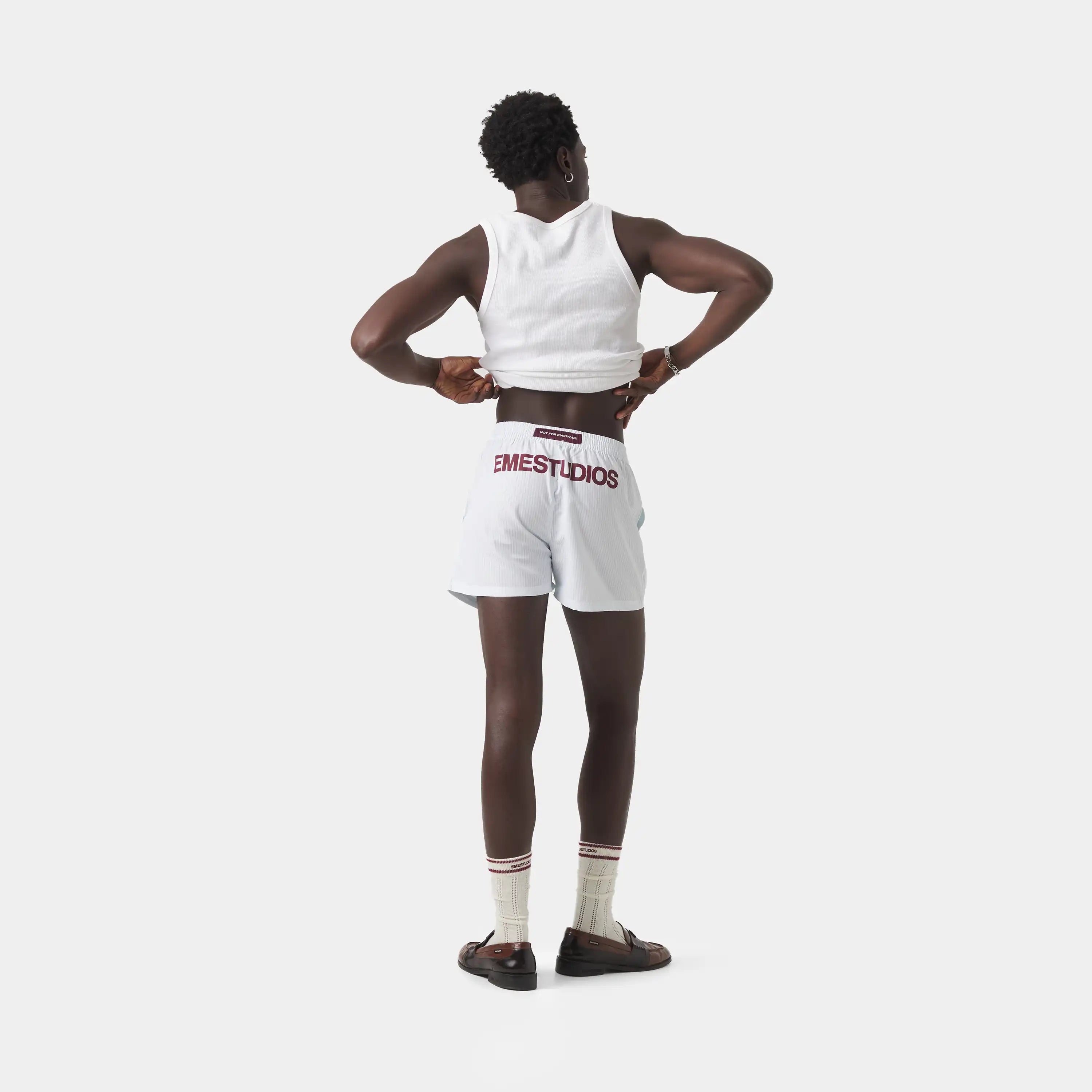 Lucky Striped Boxer Burgundy