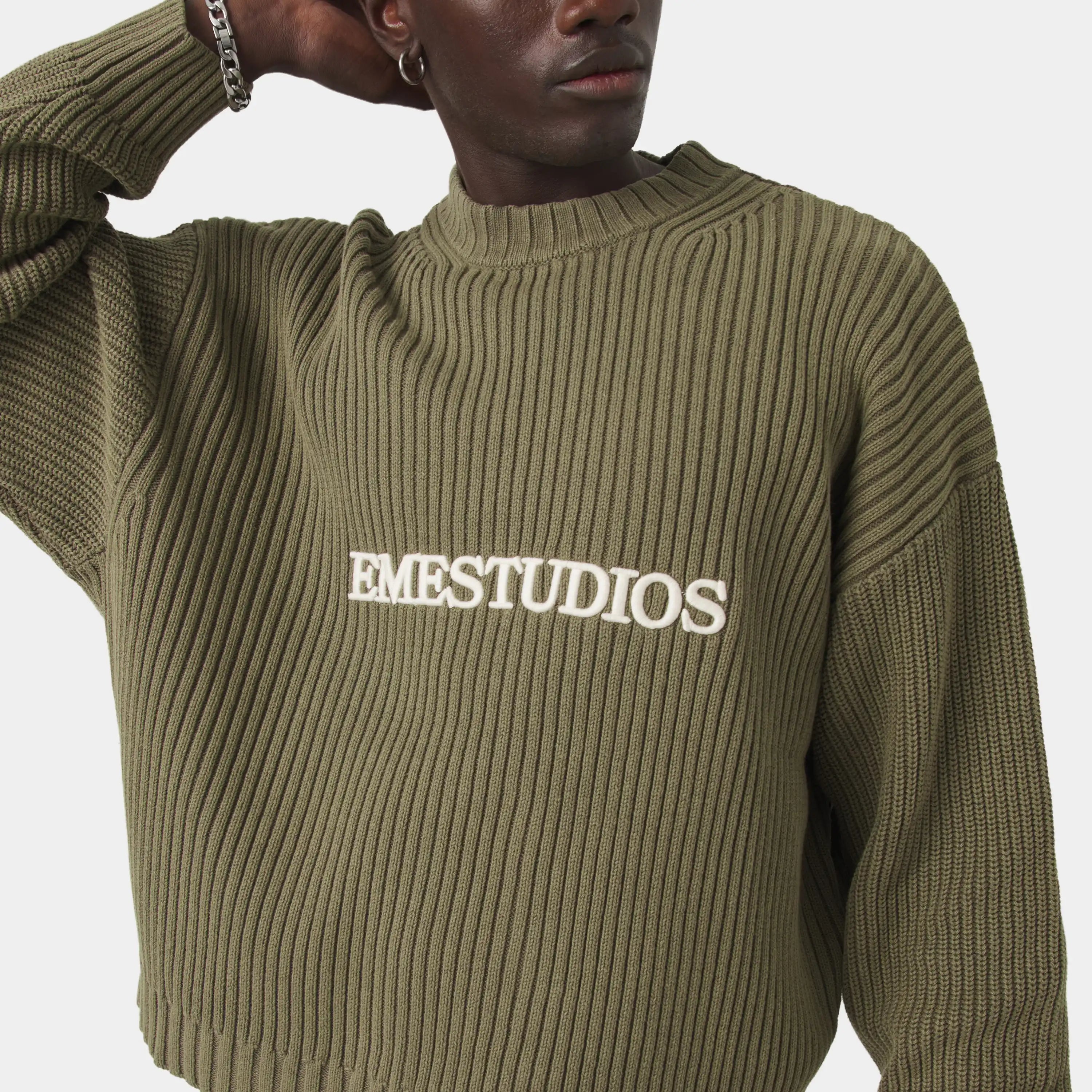 Yoss Olive Knit Sweater