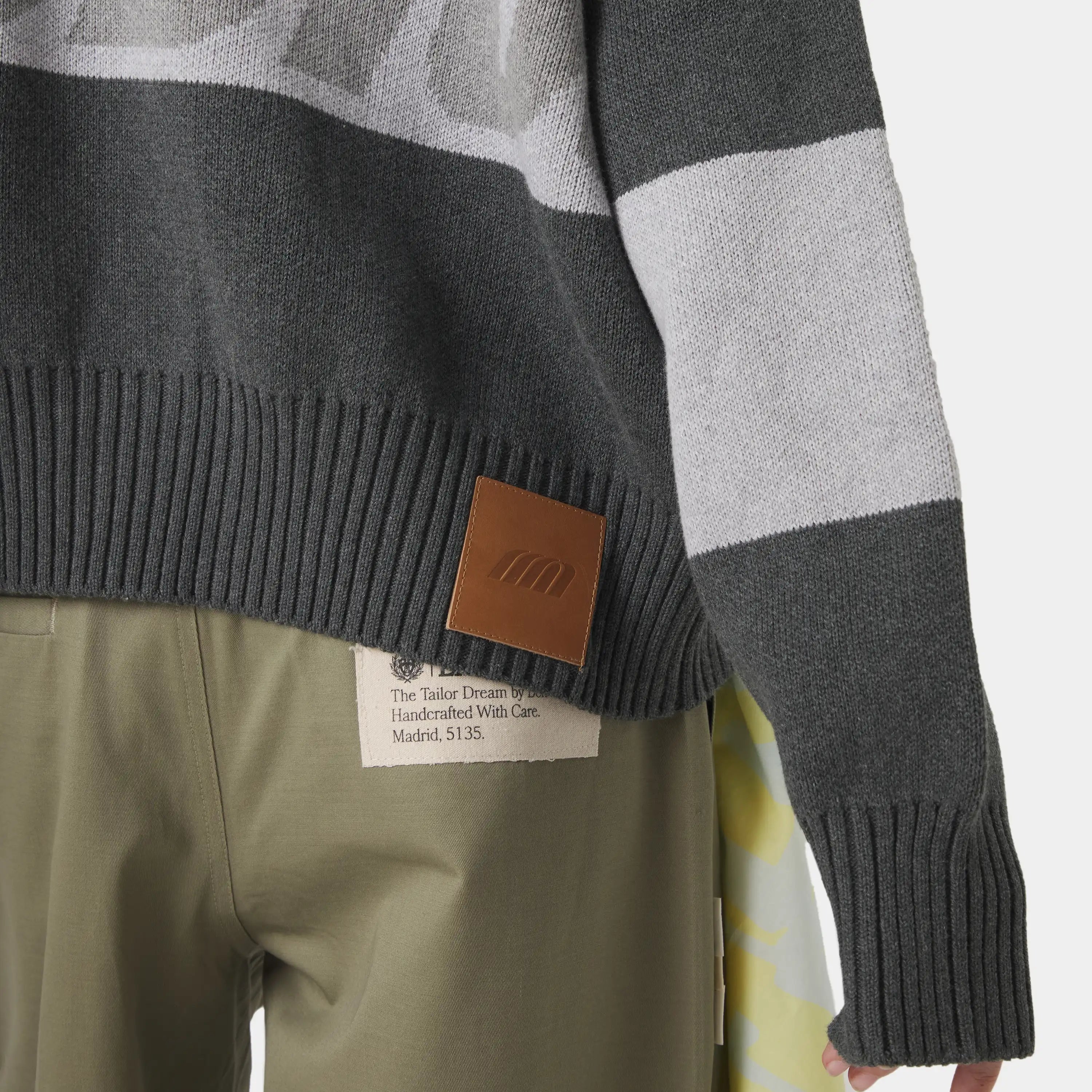 Thrill Grandpa Grey Zipper Knit