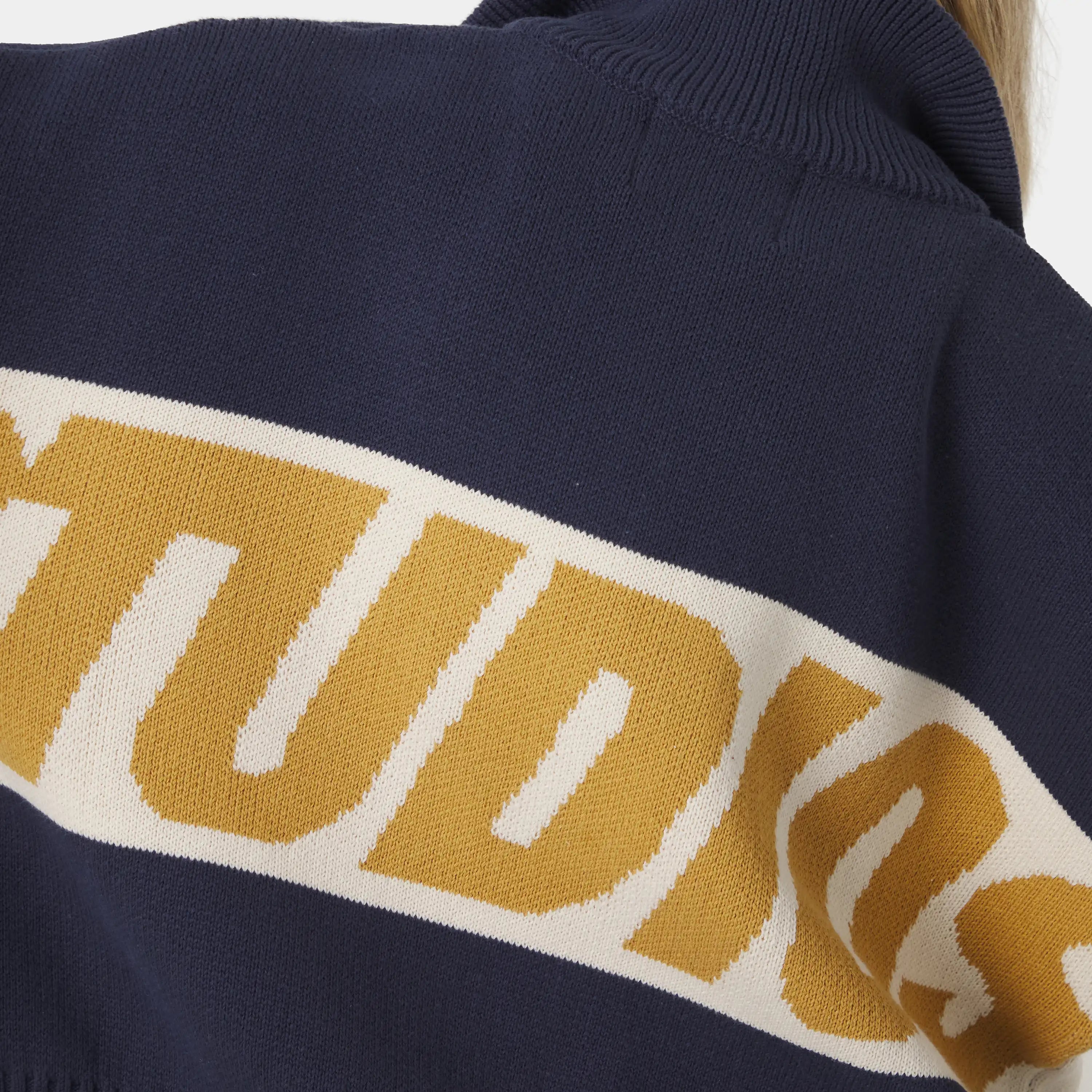 Thrill Mustard Zipper Knit