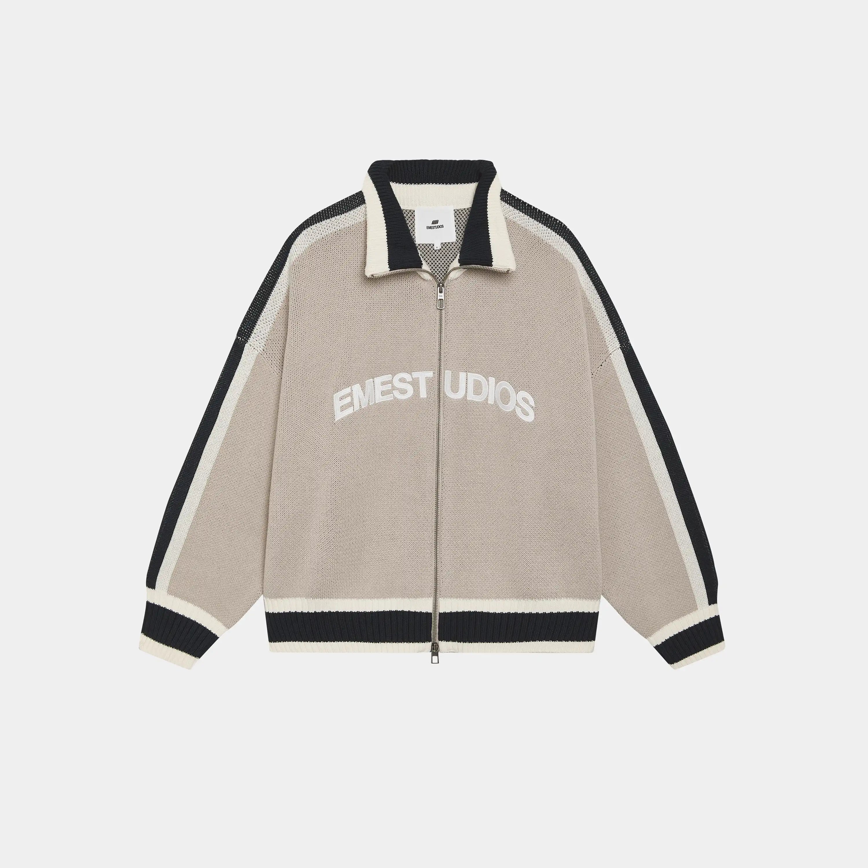 Echellor Off Sand Zipper Knit