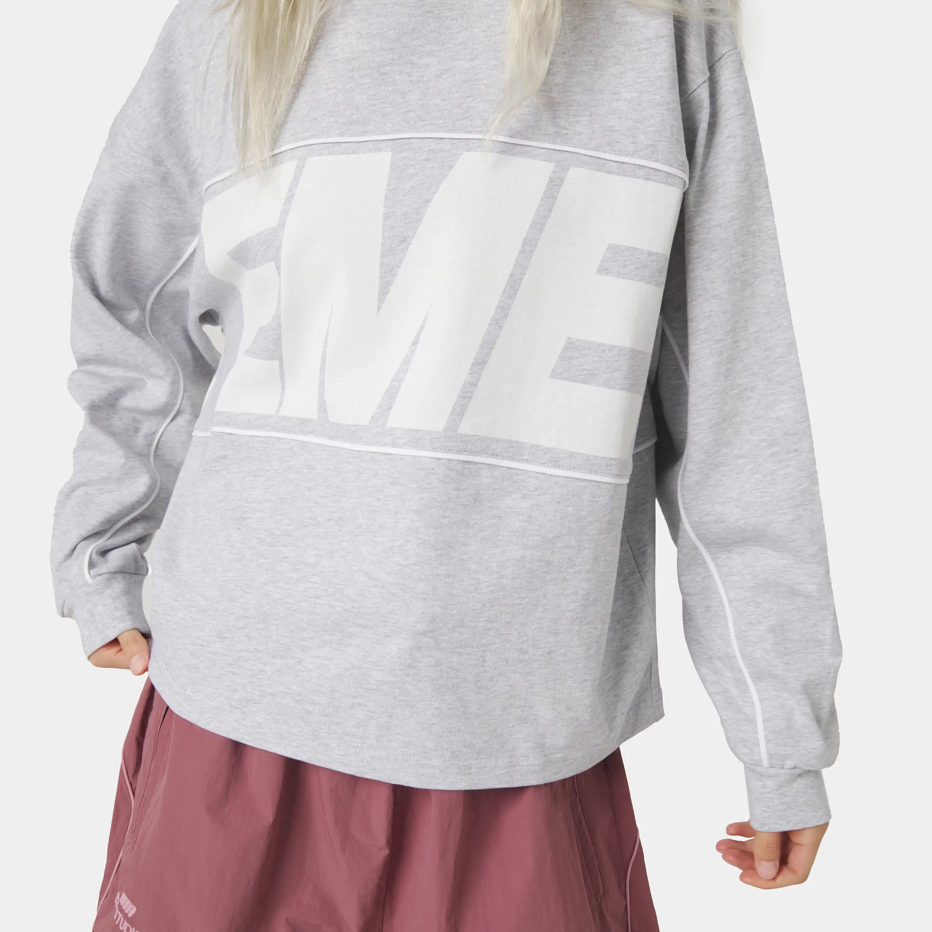 Crossline Heather Grey Long Sleeve