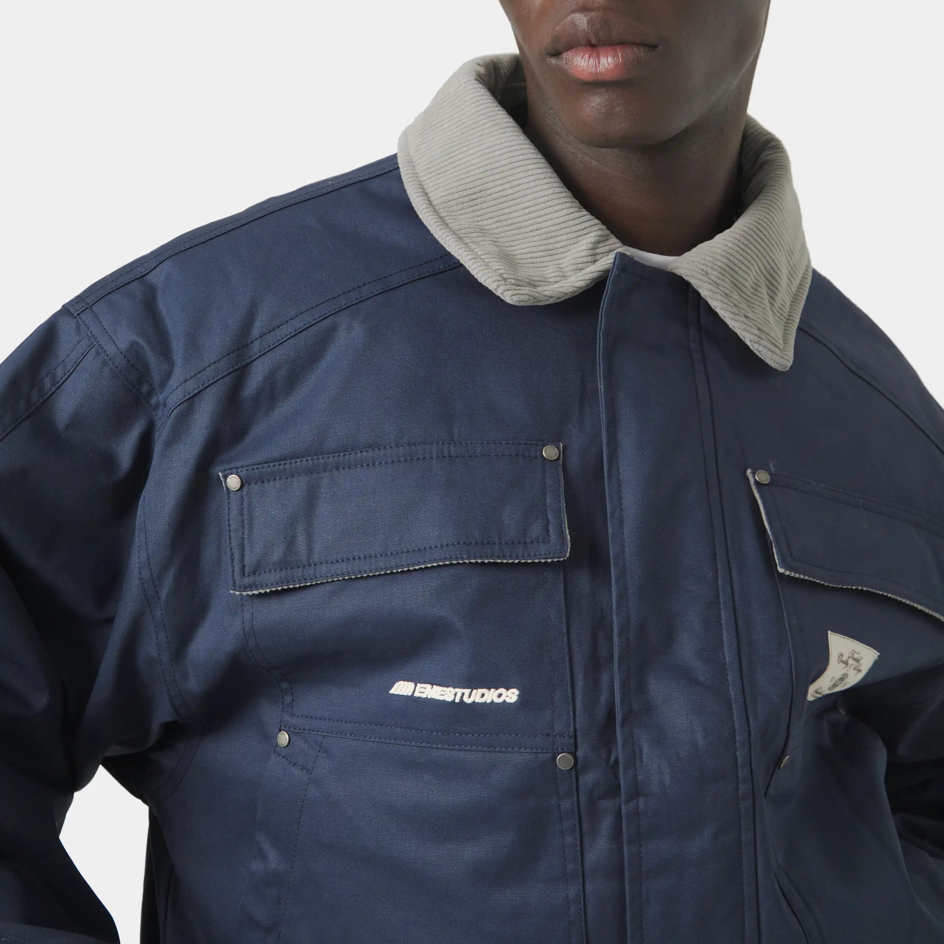 Ethos Navy Boxy Jacket