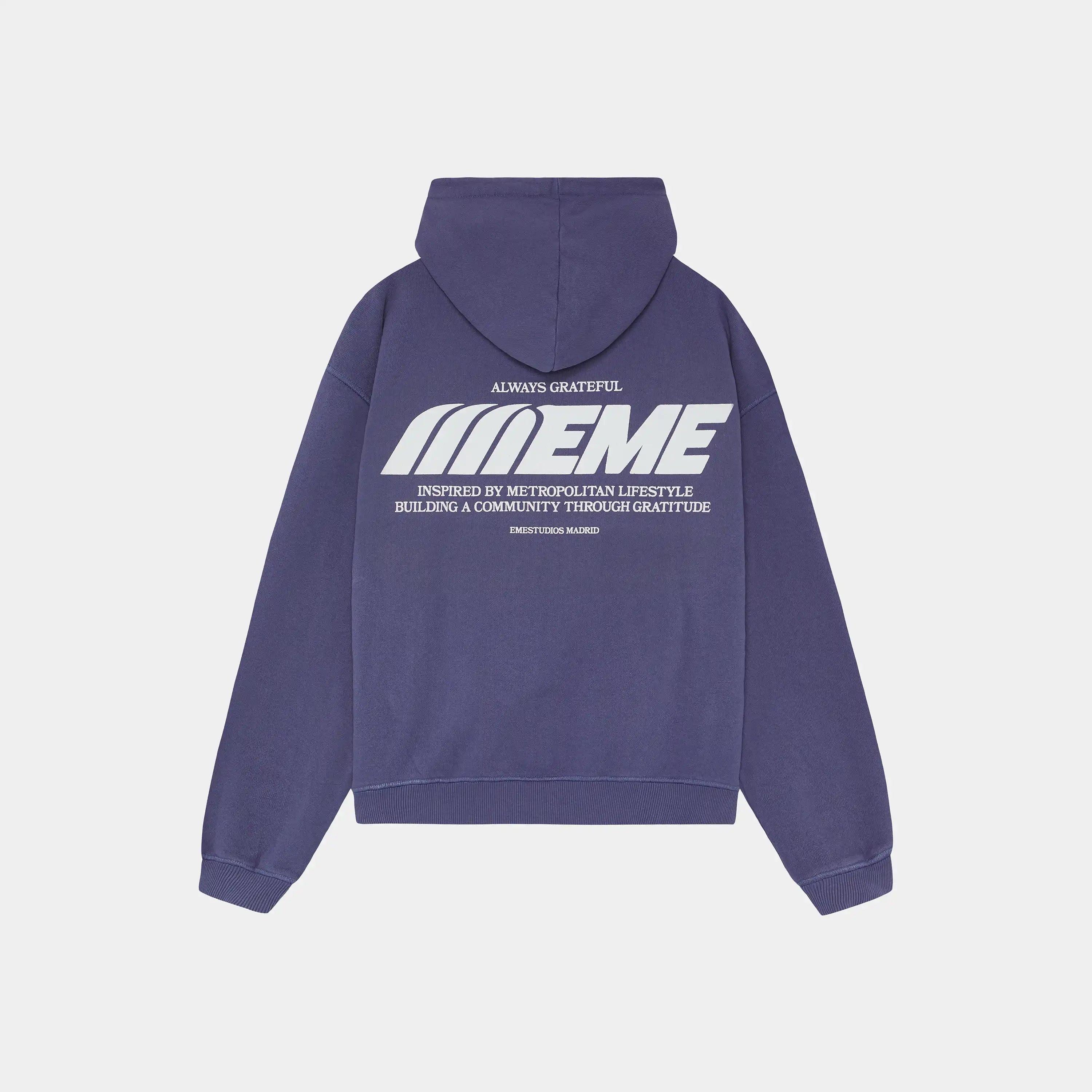 Builder Crown Blue Oversized Hoodie