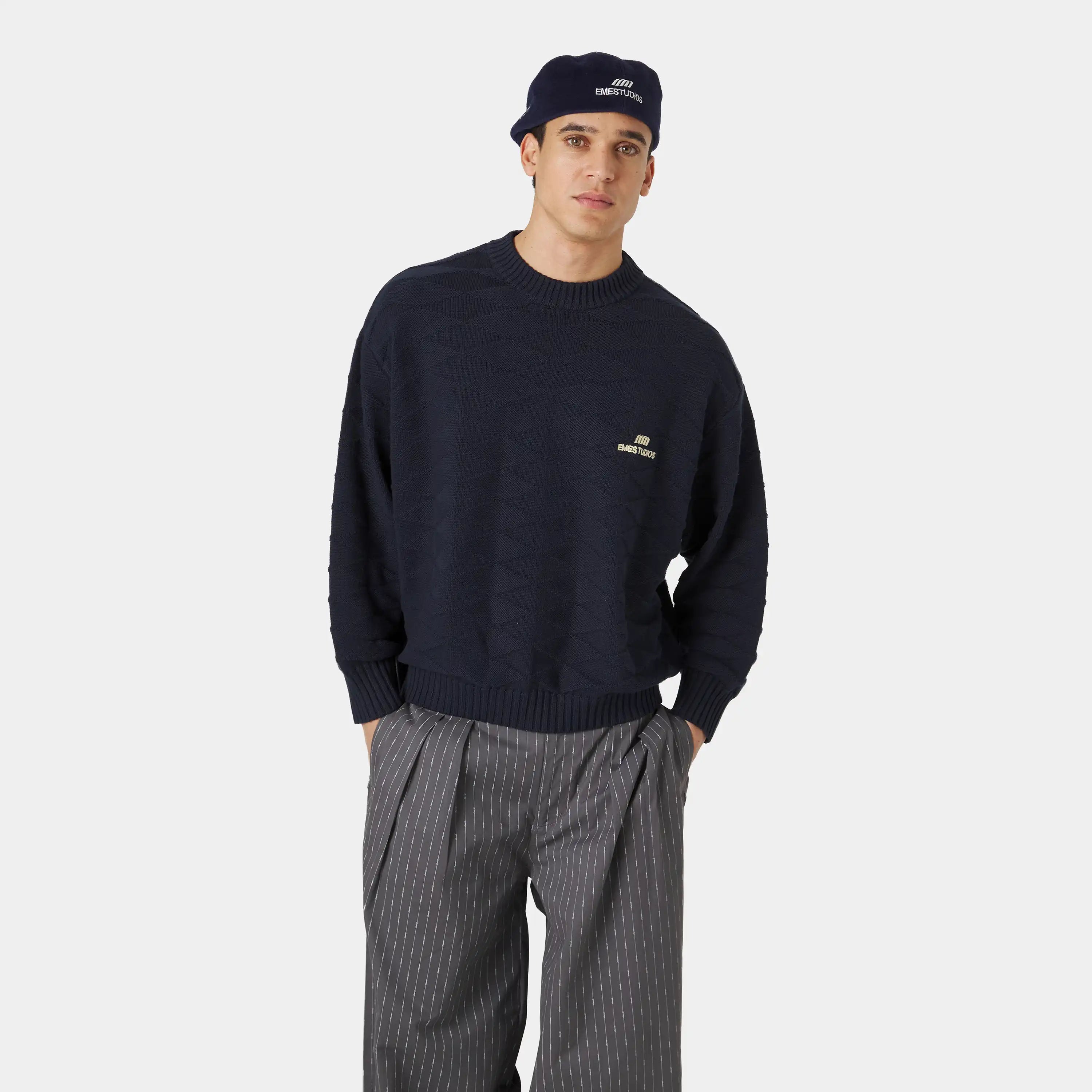 Rhomb Night Sky Knit Sweater