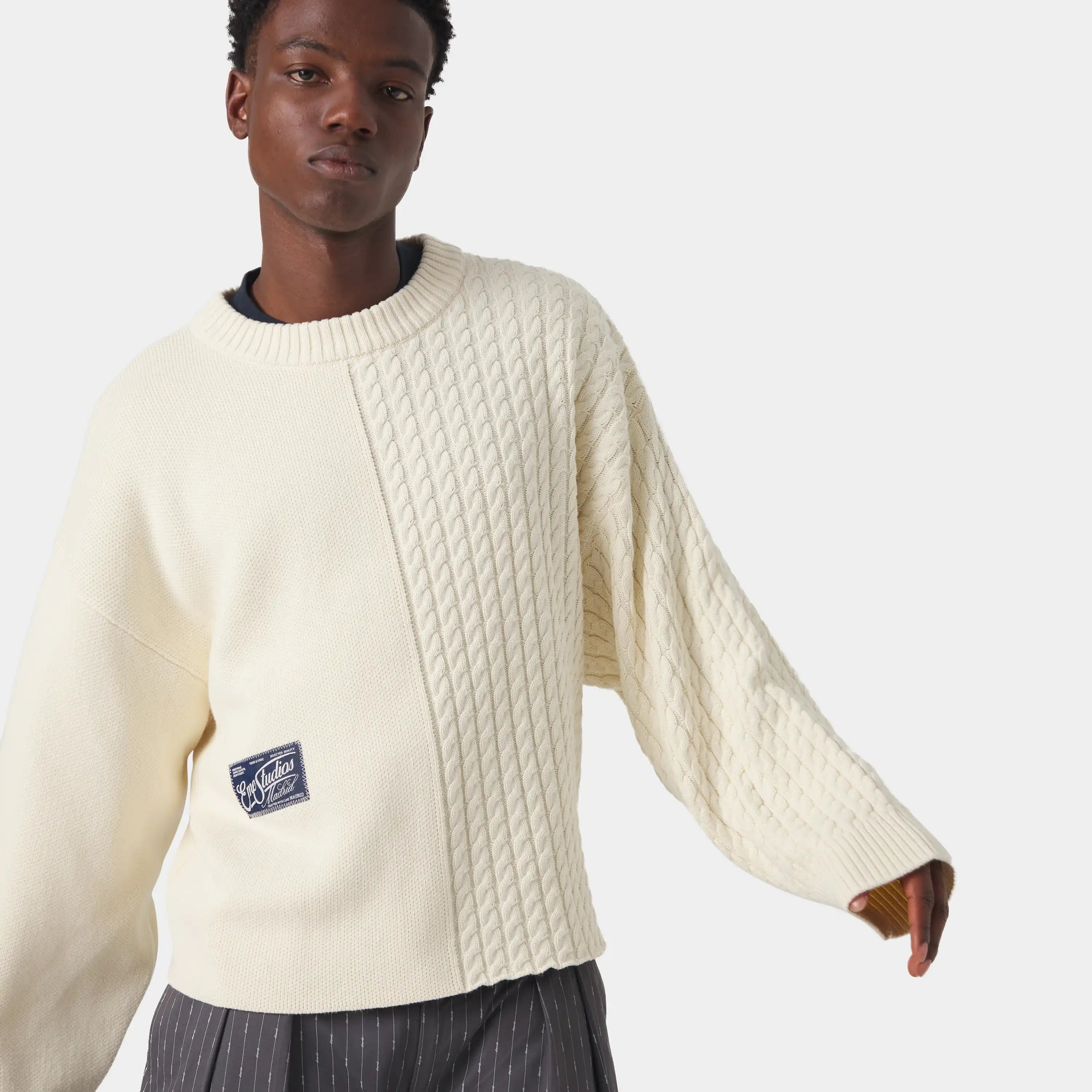 Rougher Off Sand Knit Sweater
