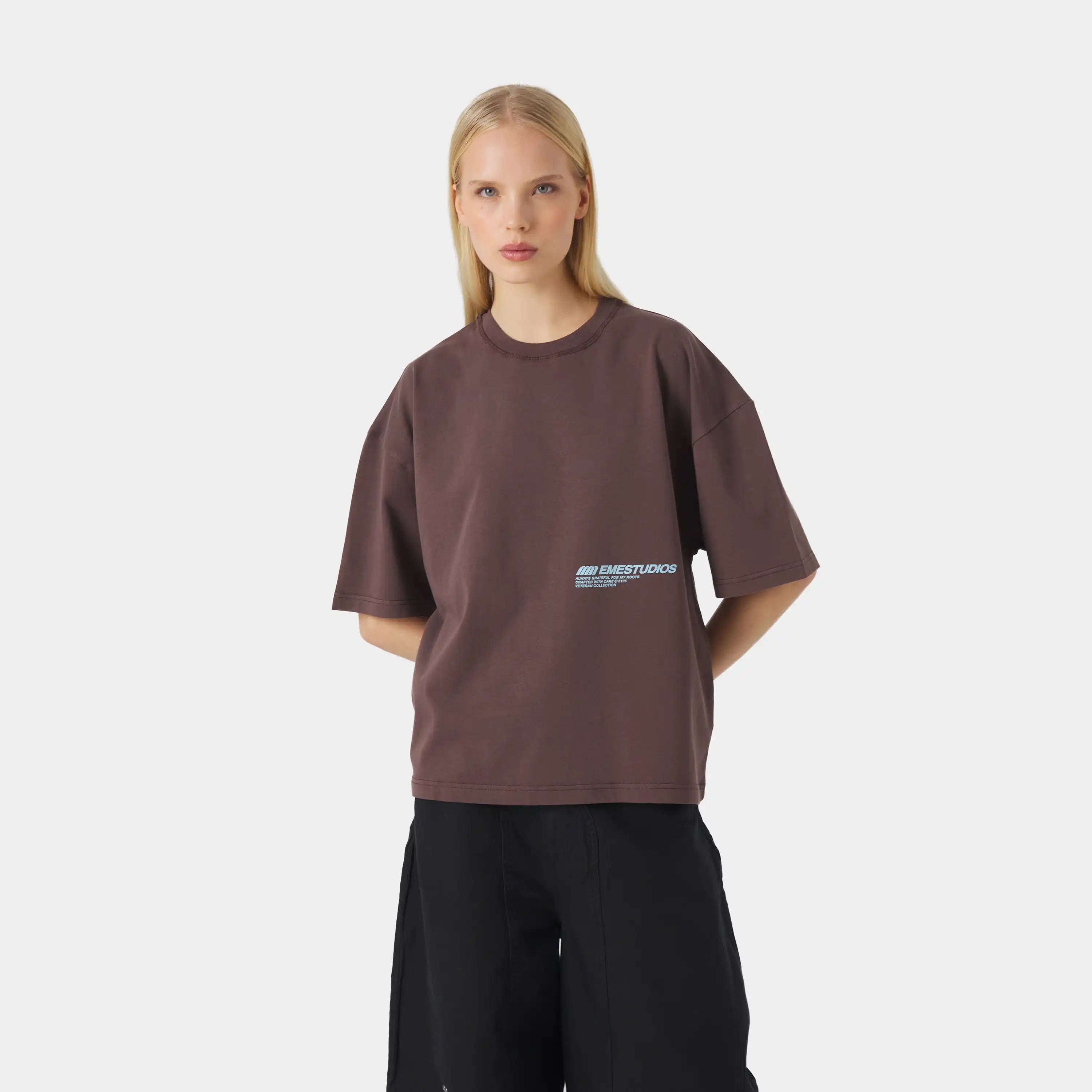 Roots Choco Oversized Tee