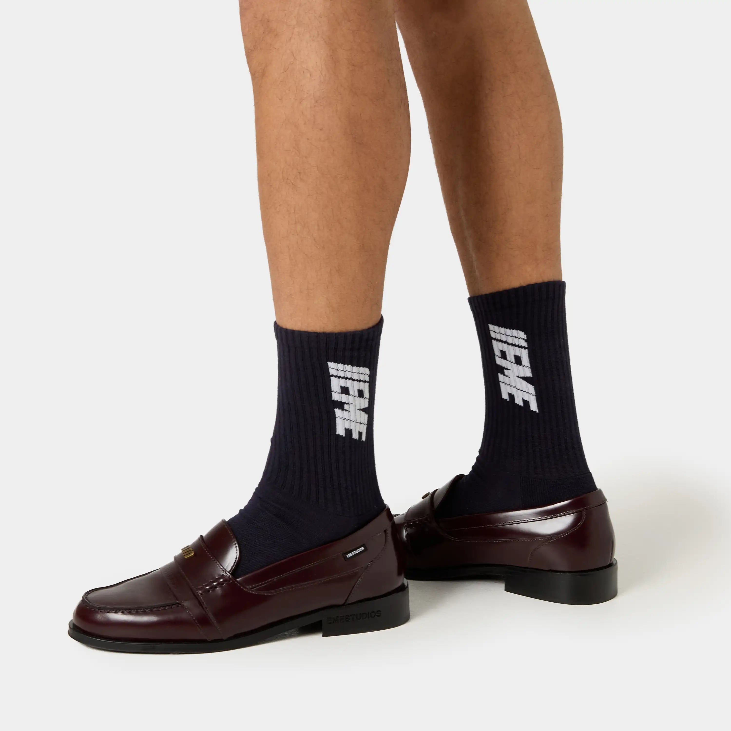 Wheelie Navy Socks
