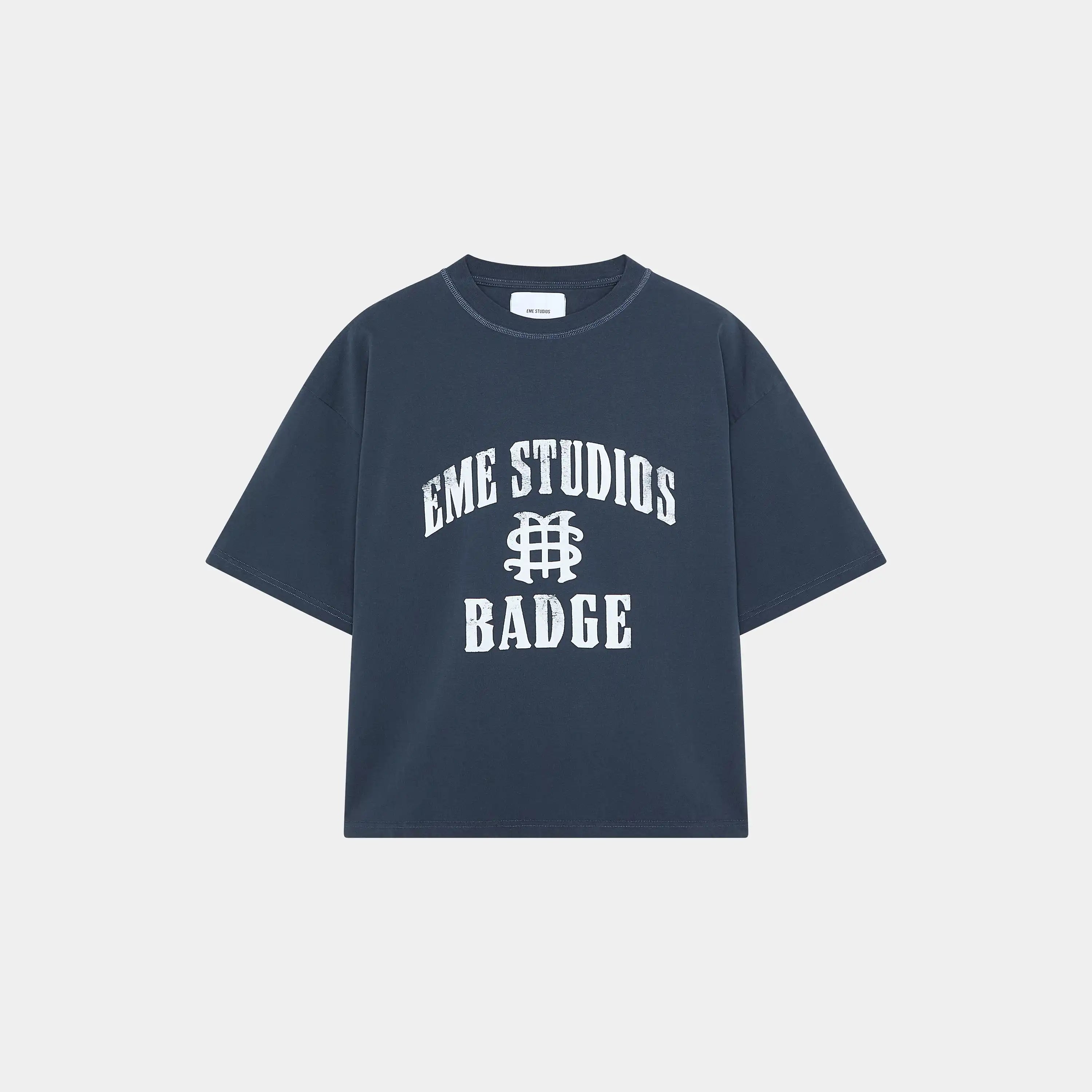Badge Navy Oversized Tee