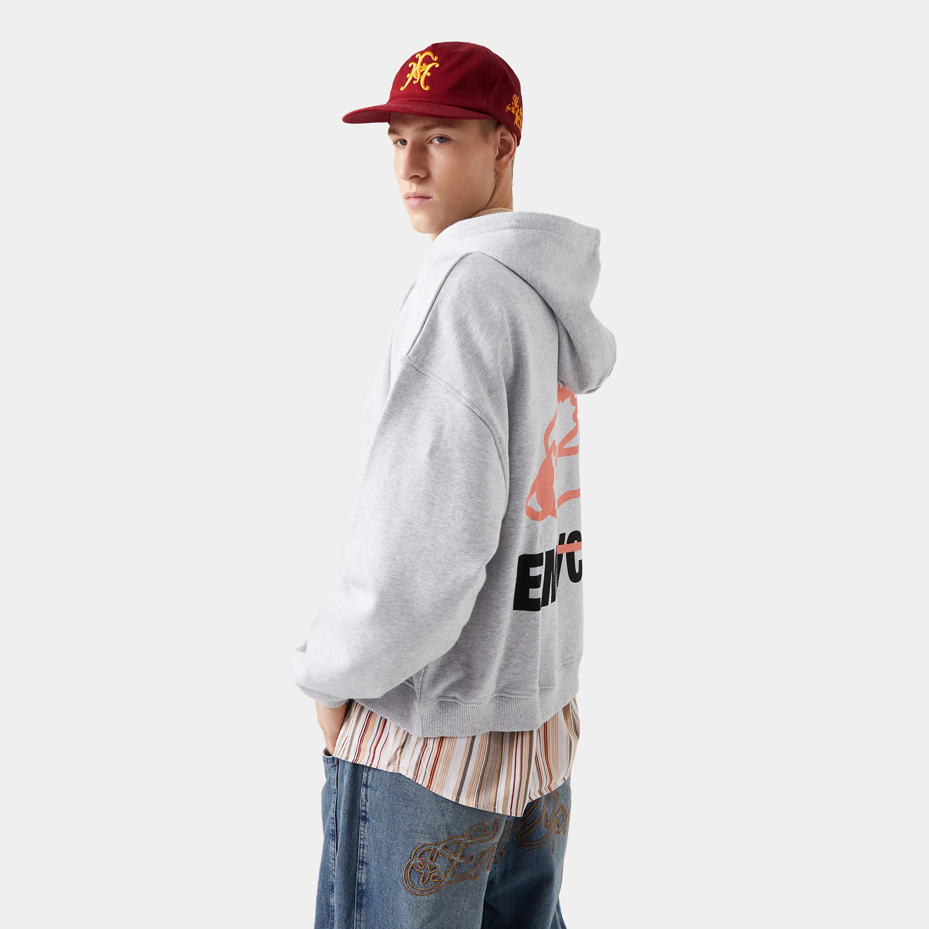 Due Heather Grey Hoodie