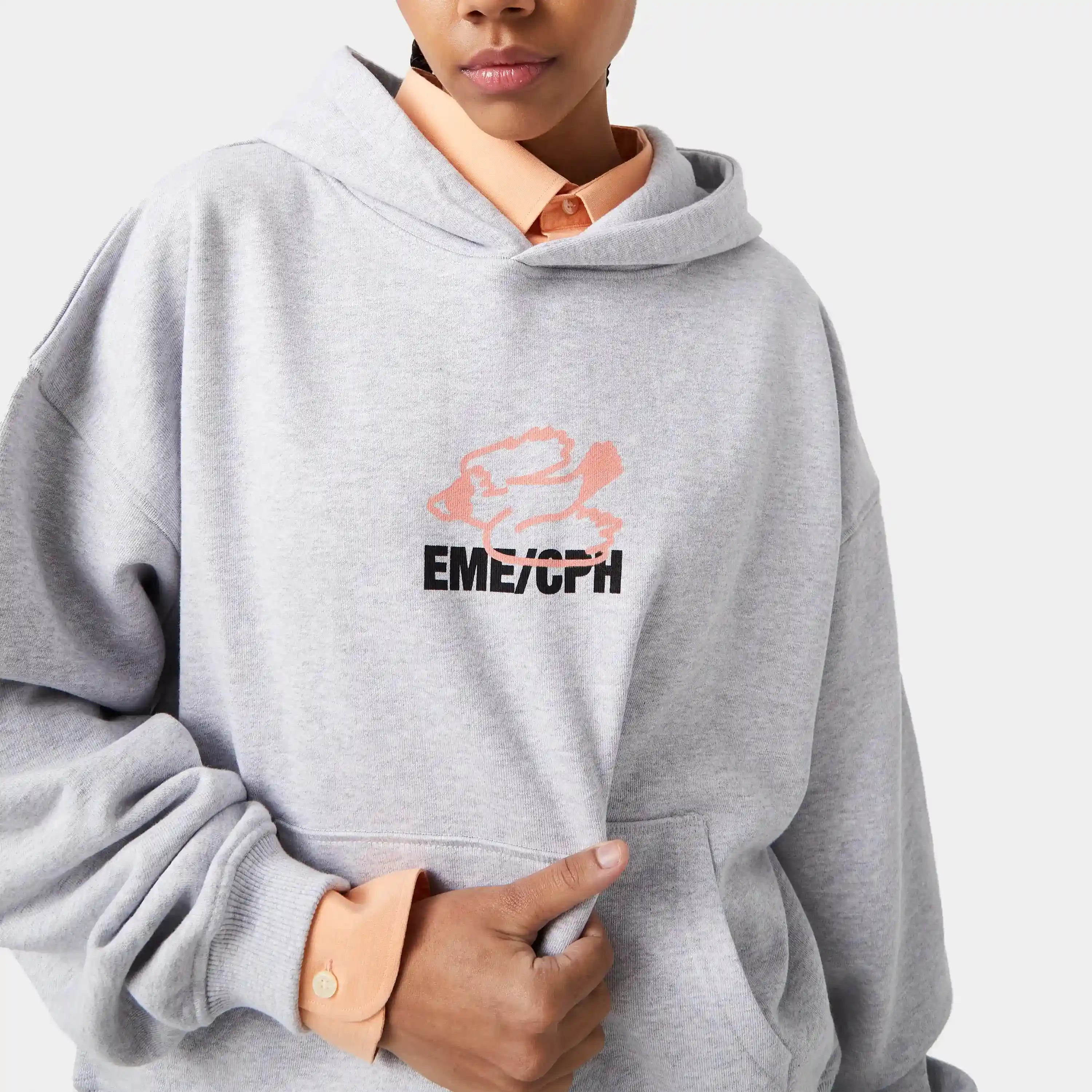 Due Heather Grey Hoodie