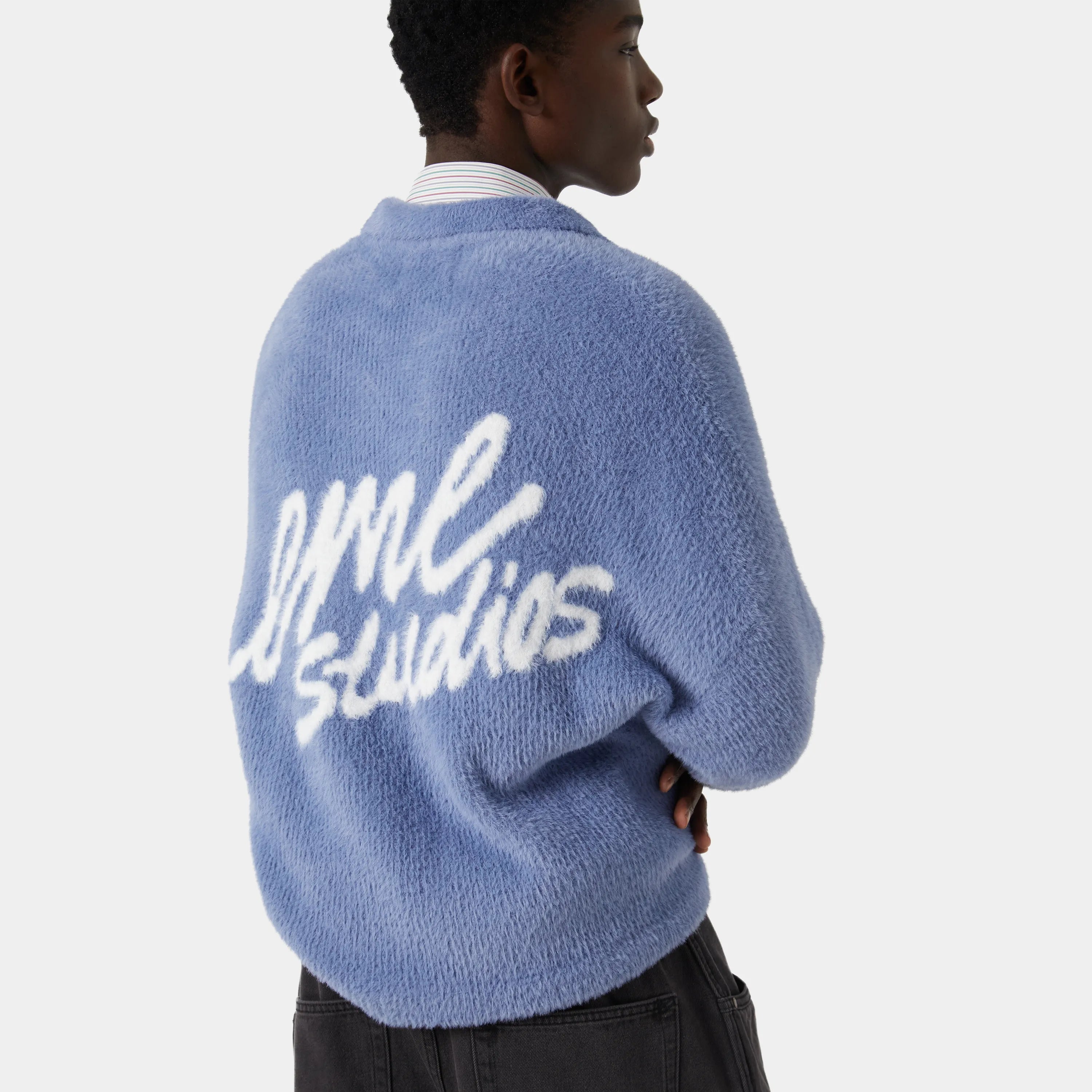 Sully Deep Sea Brushed Knitted Polo