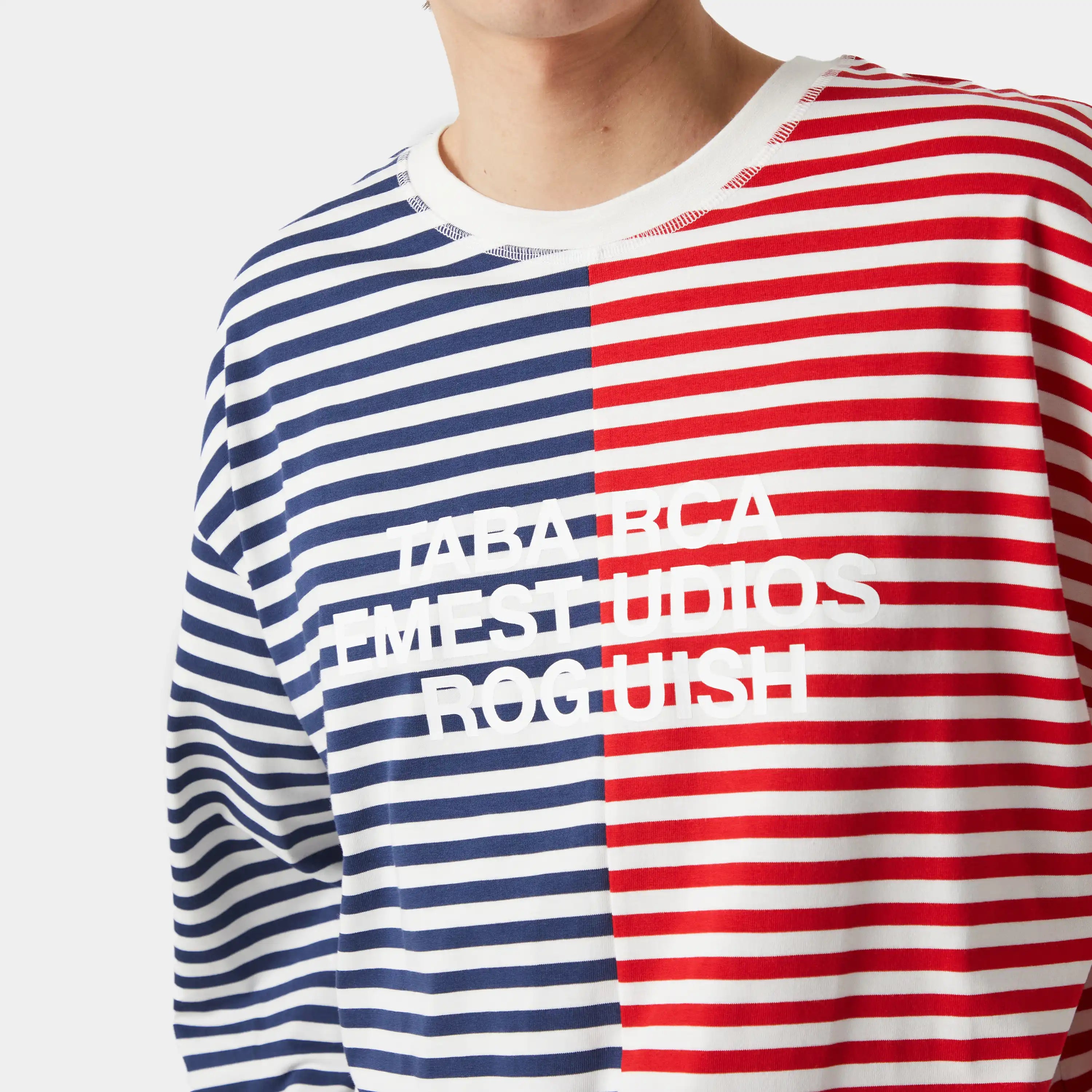 Roguish Navy Striped Long Sleeve