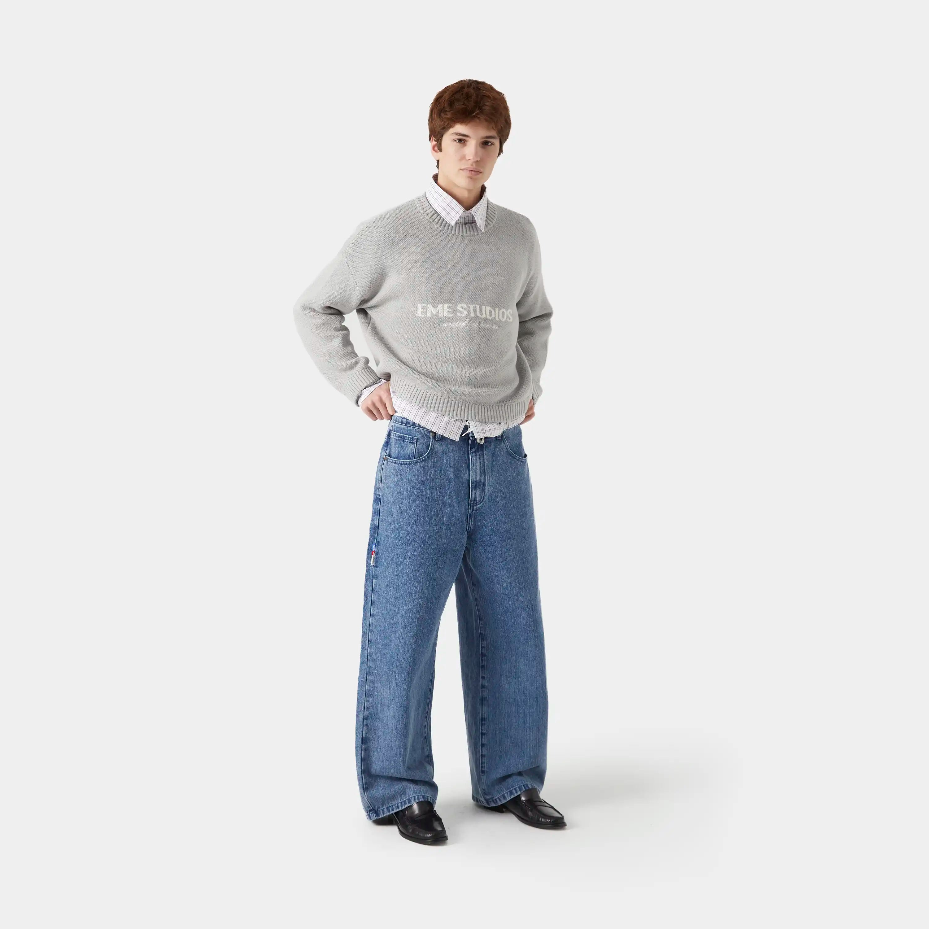 Master Grey Knit Sweater