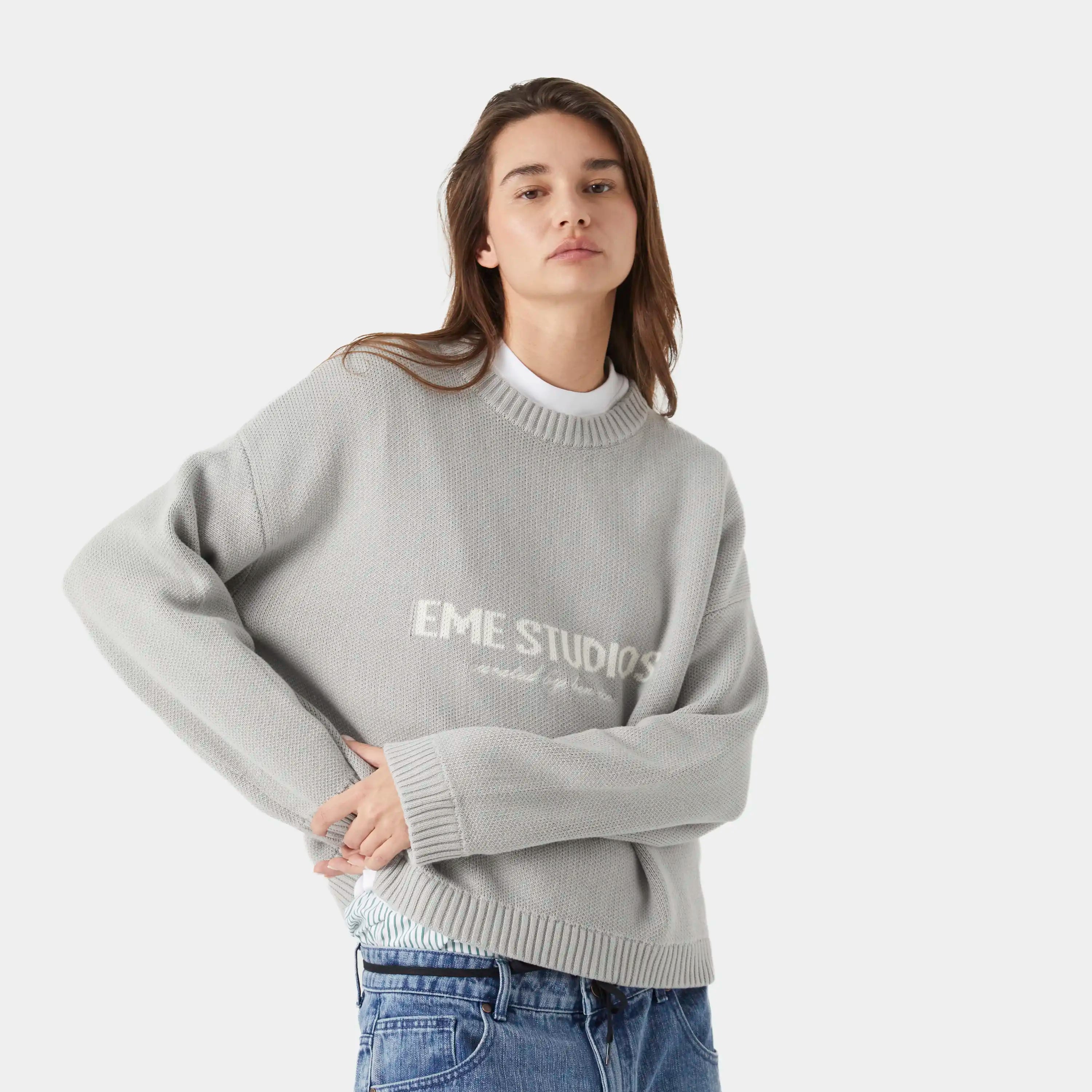 Master Grey Knit Sweater