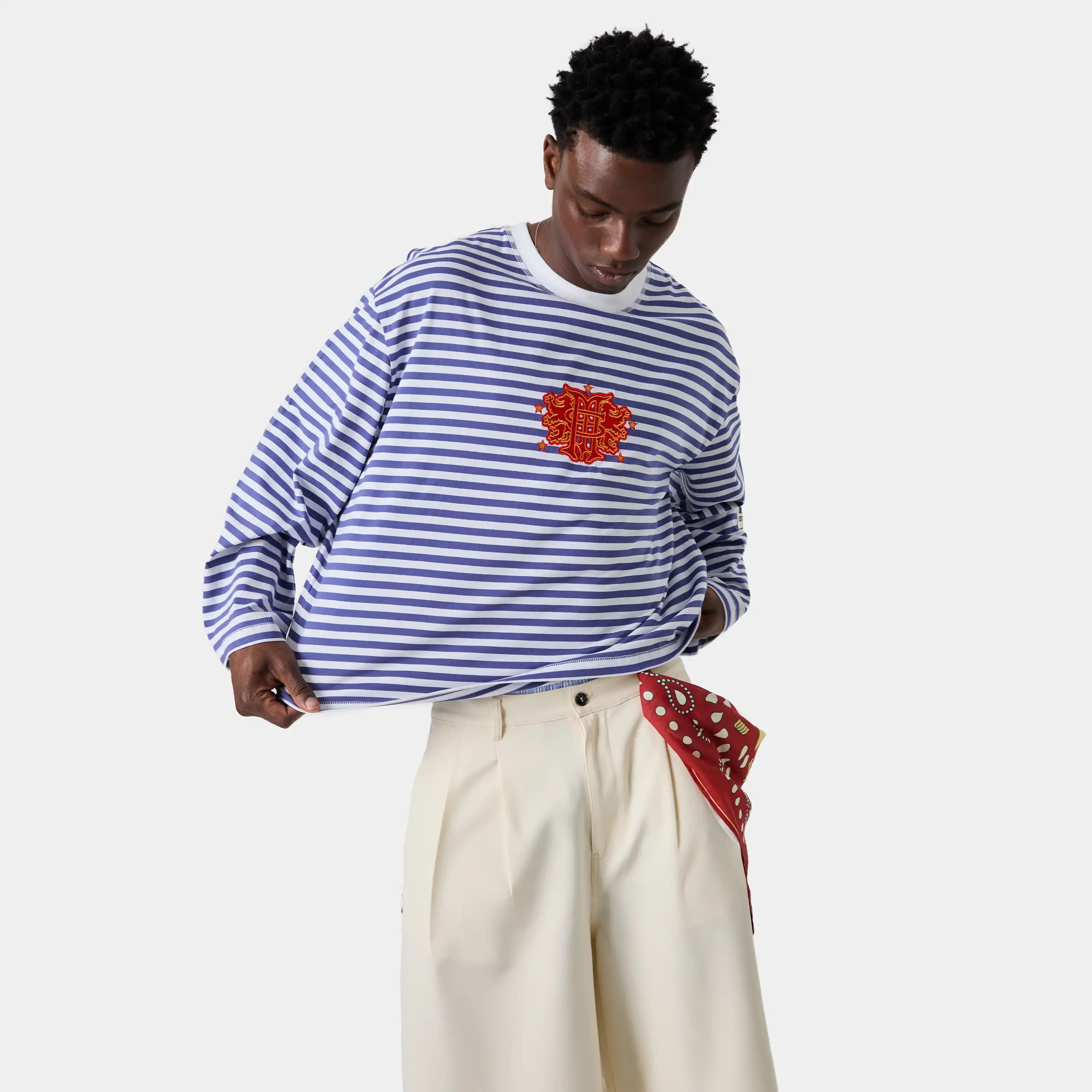 Horizon Striped Deep Cobalt LS