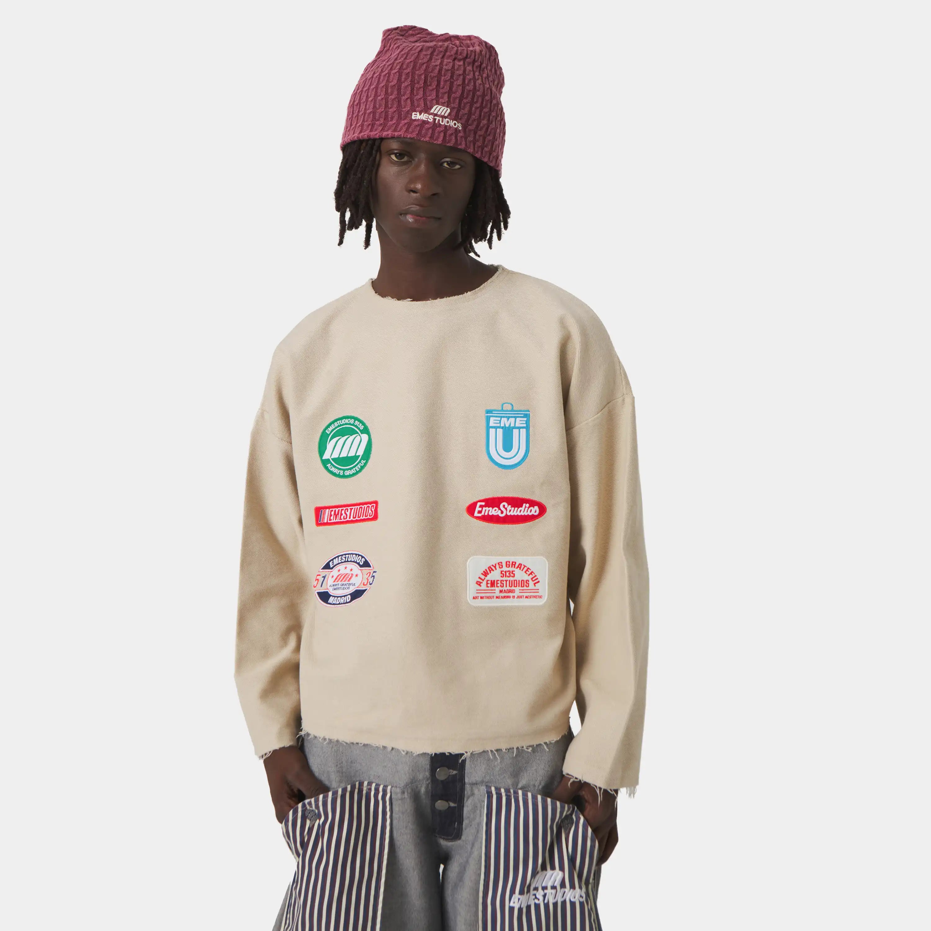 Patches Sand Crewneck