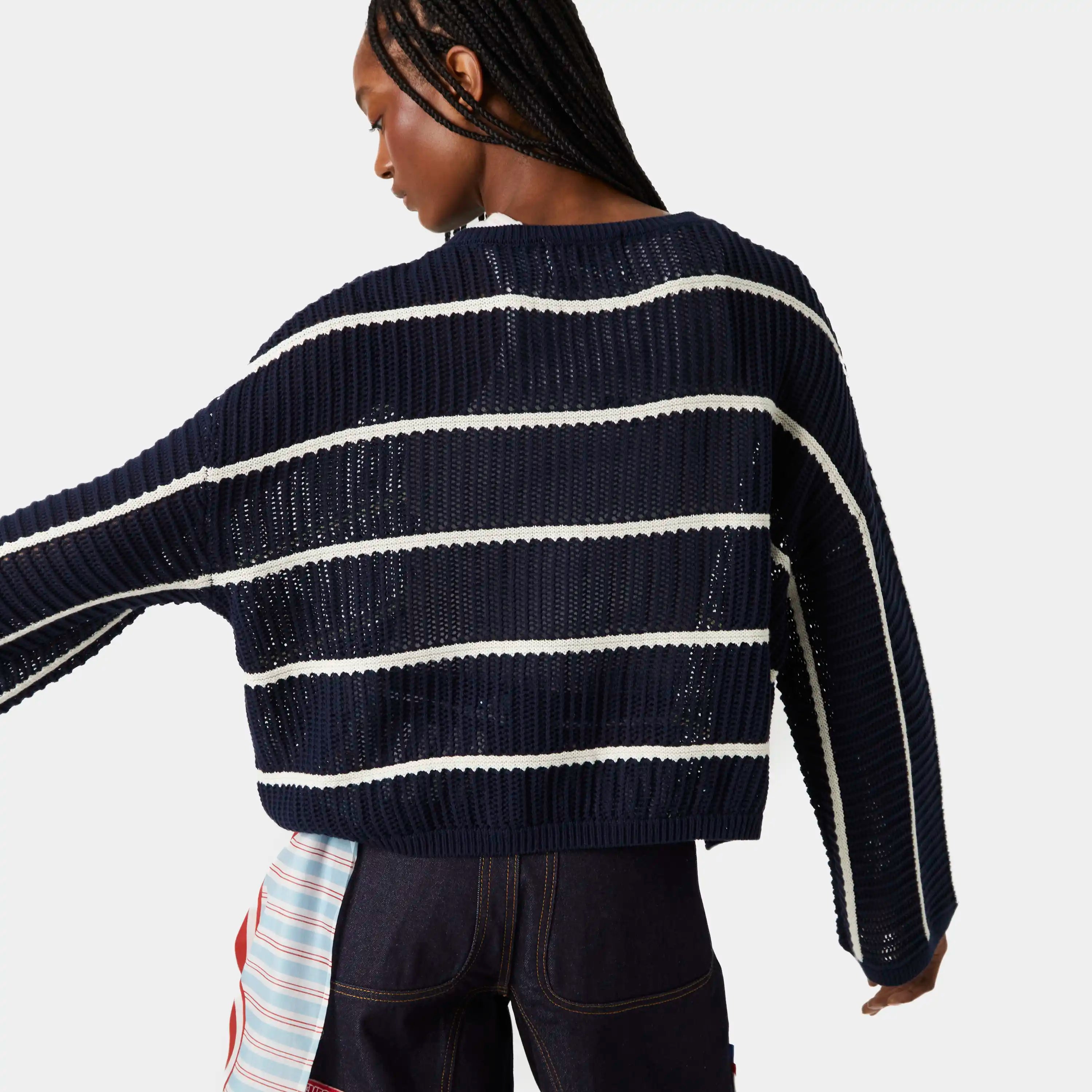 Alic Navy Knit Sweater