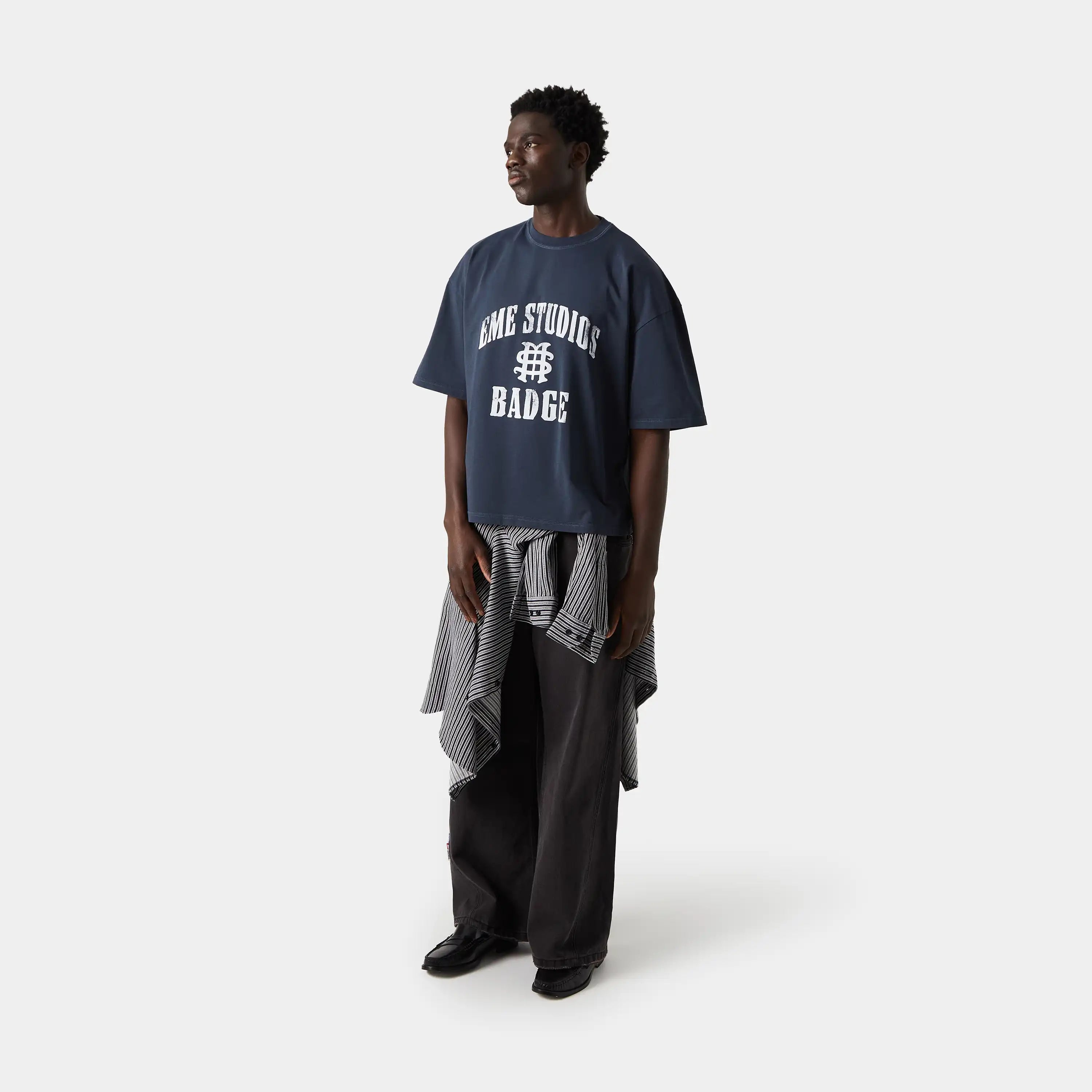Badge Navy Oversized Tee