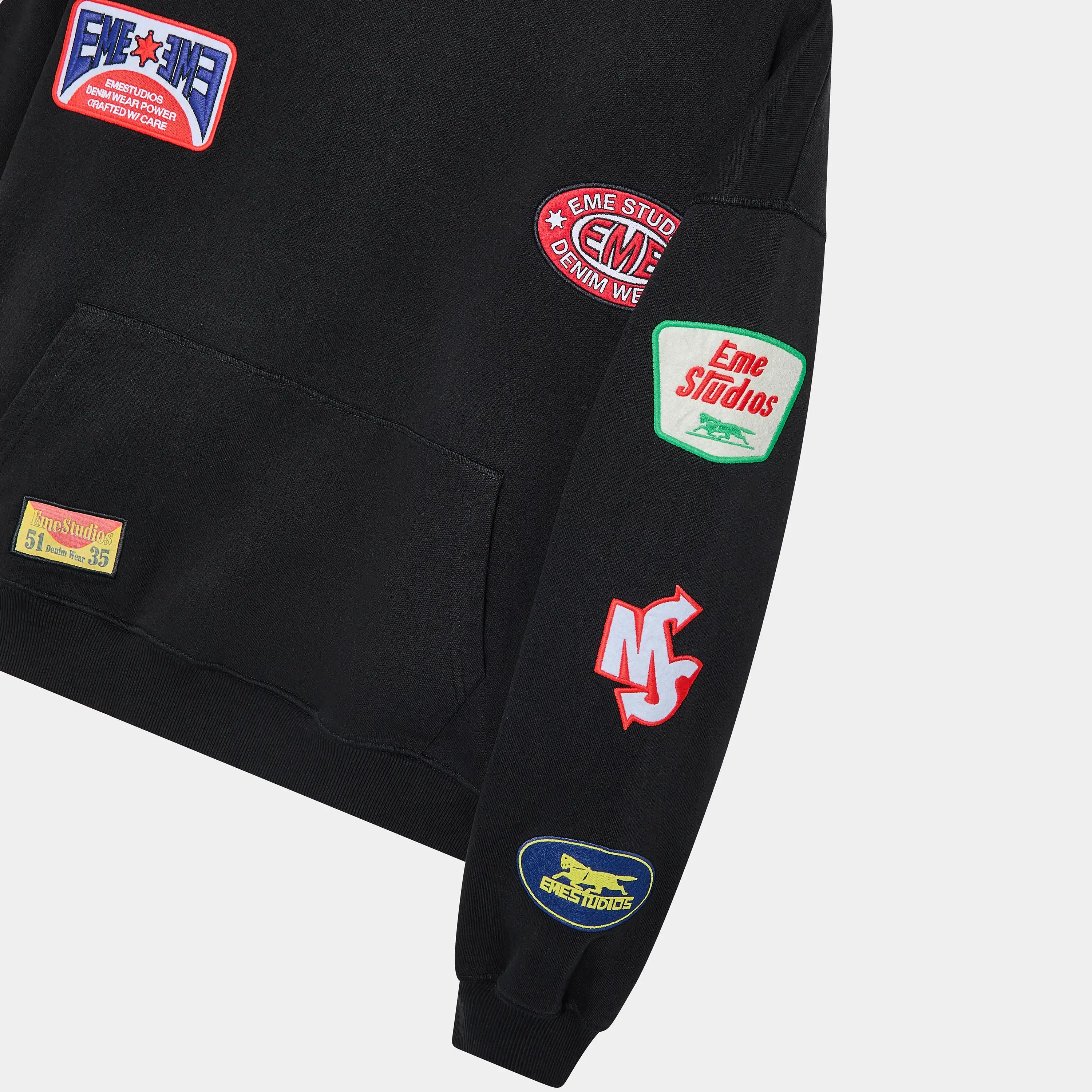 Patches Shadow Oversized Hoodie