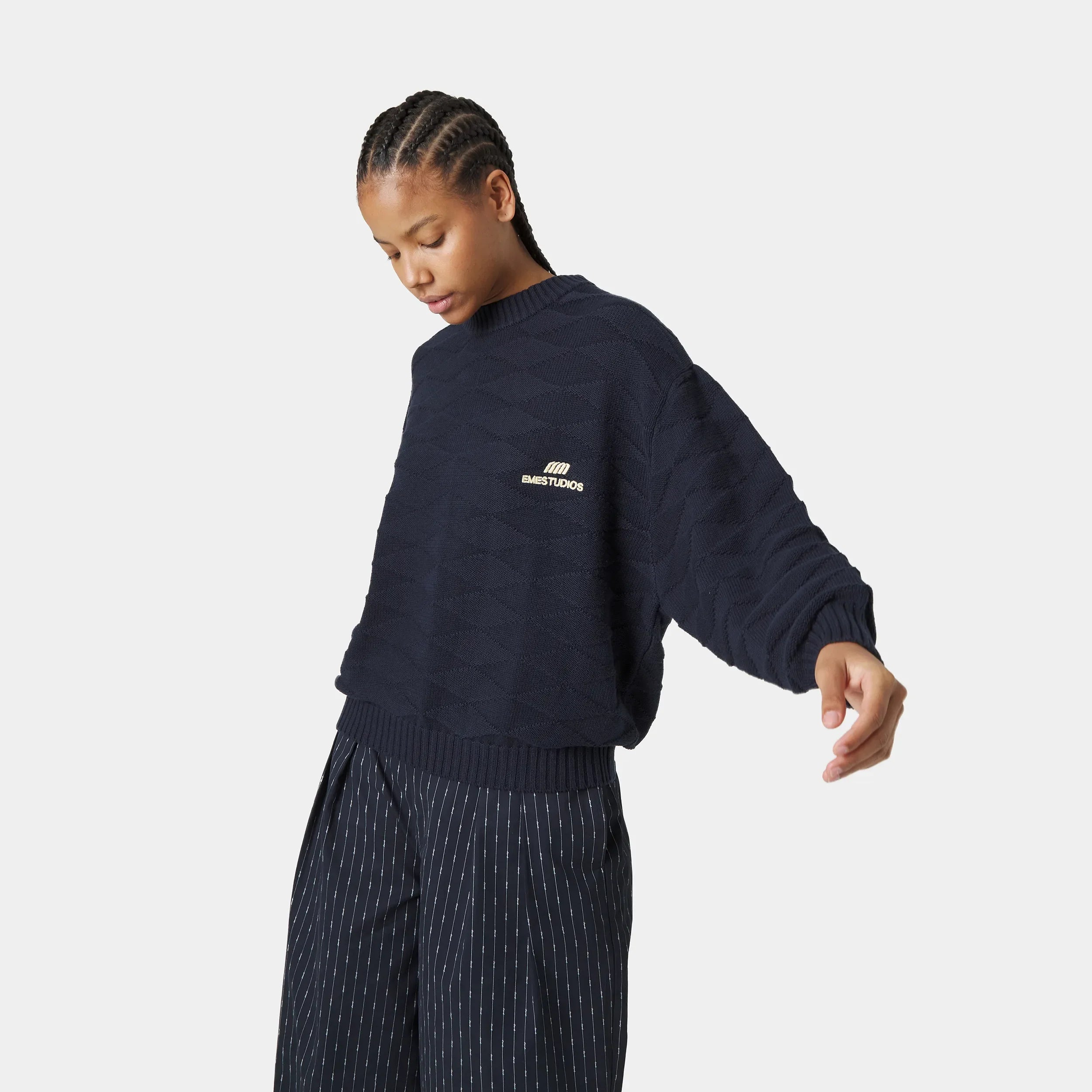 Rhomb Night Sky Knit Sweater