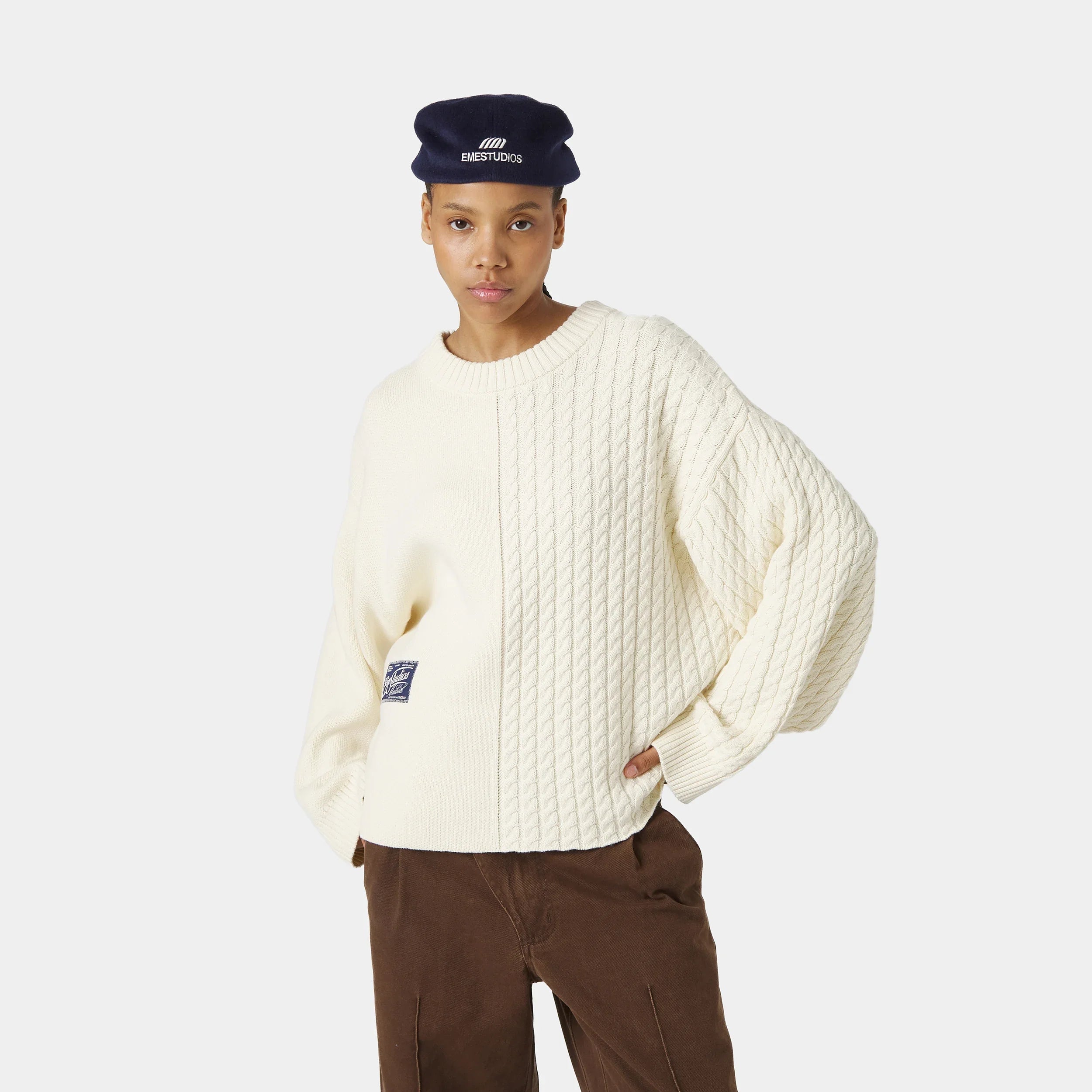 Rougher Off Sand Knit Sweater