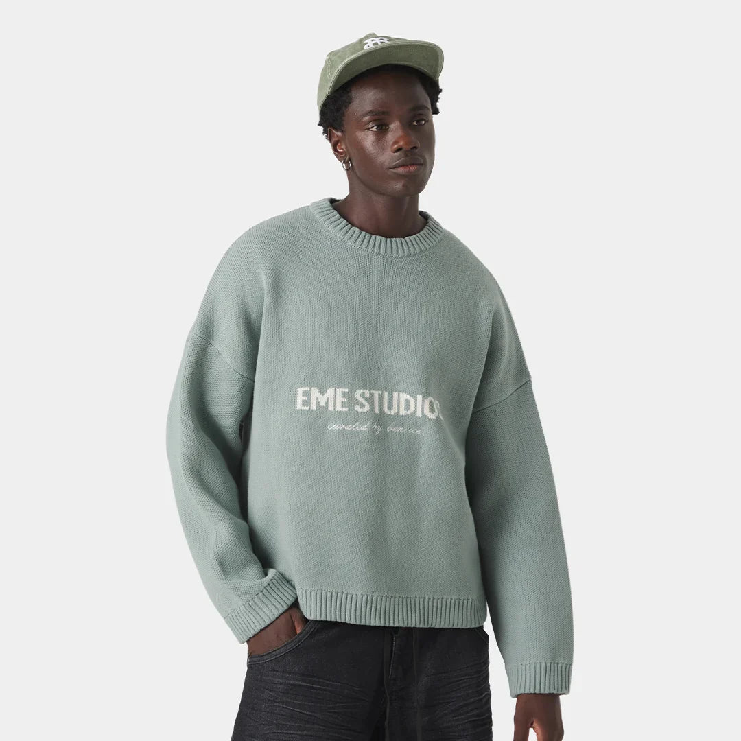 Master Aqua Green Knit Sweater