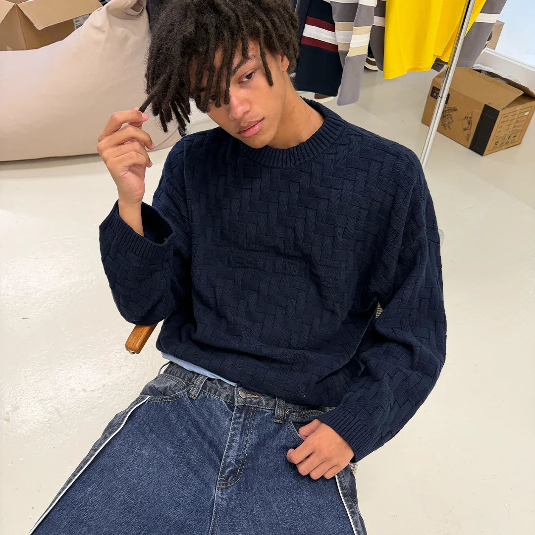 Brick Night Sky Knit Sweater