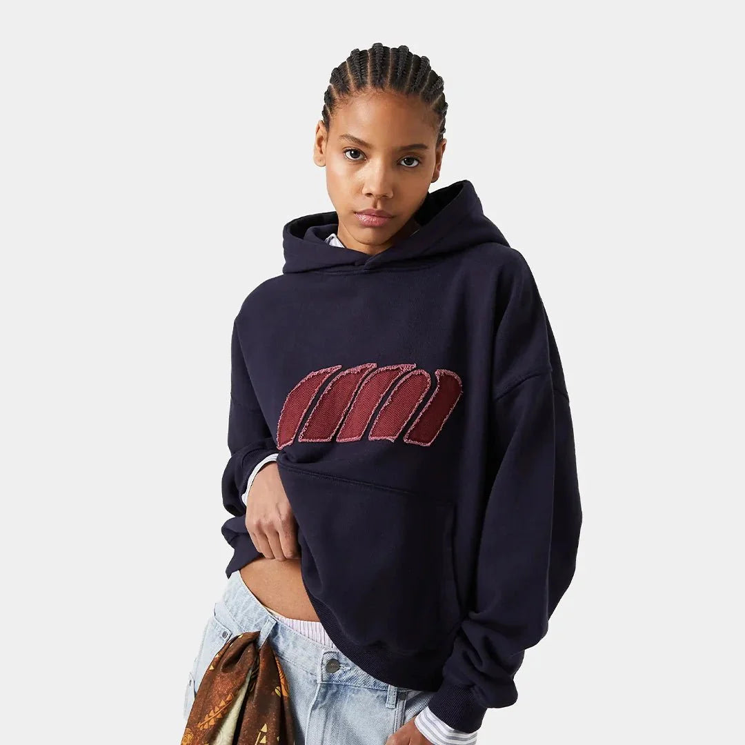 Plog Navy Oversized Hoodie