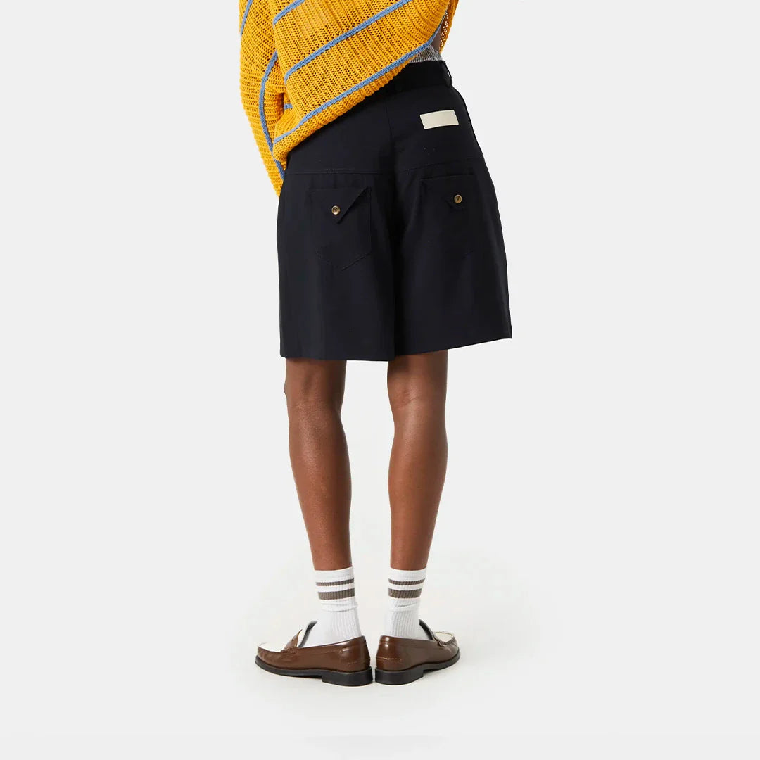 Refined Dark Navy Jort