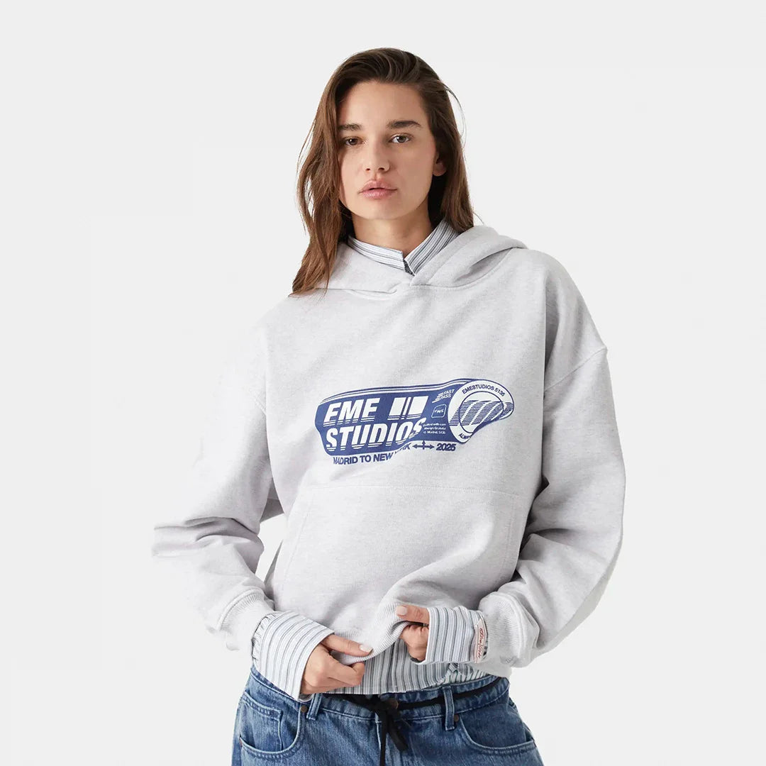 Boarding Pass Heather Grey Hoodie