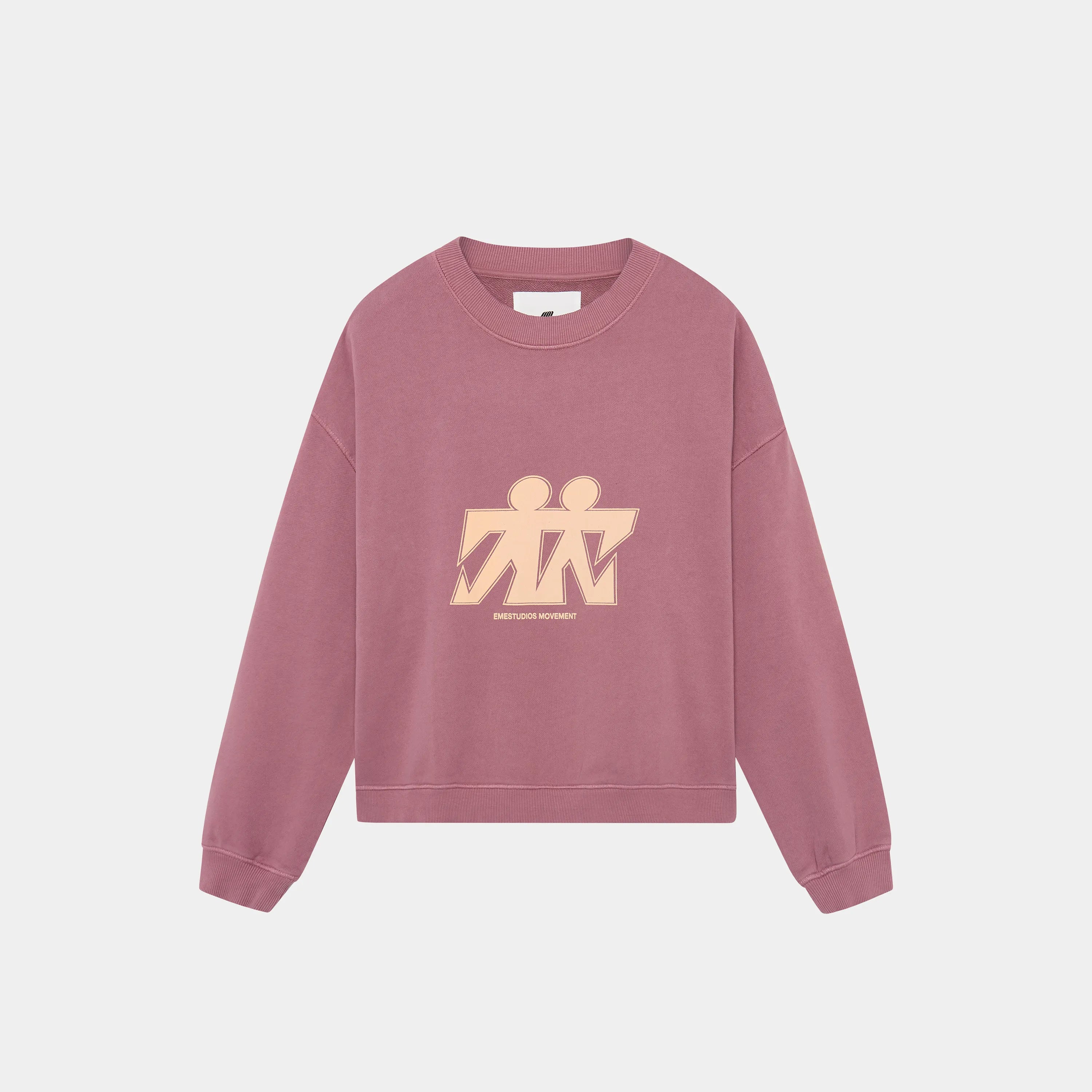 Mbuddy Taupe Oversized Crewneck