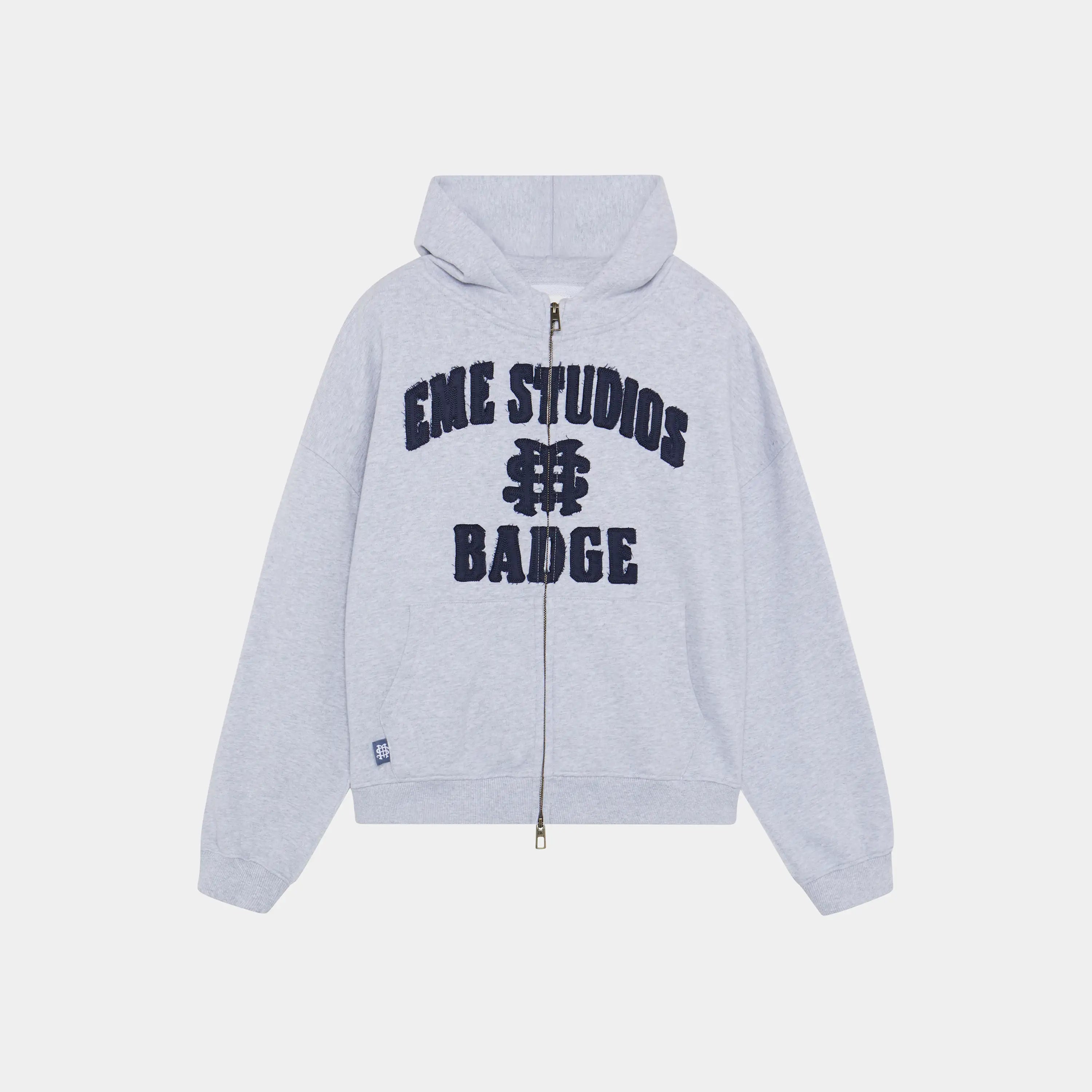 Badge Heather Grey Full Zip