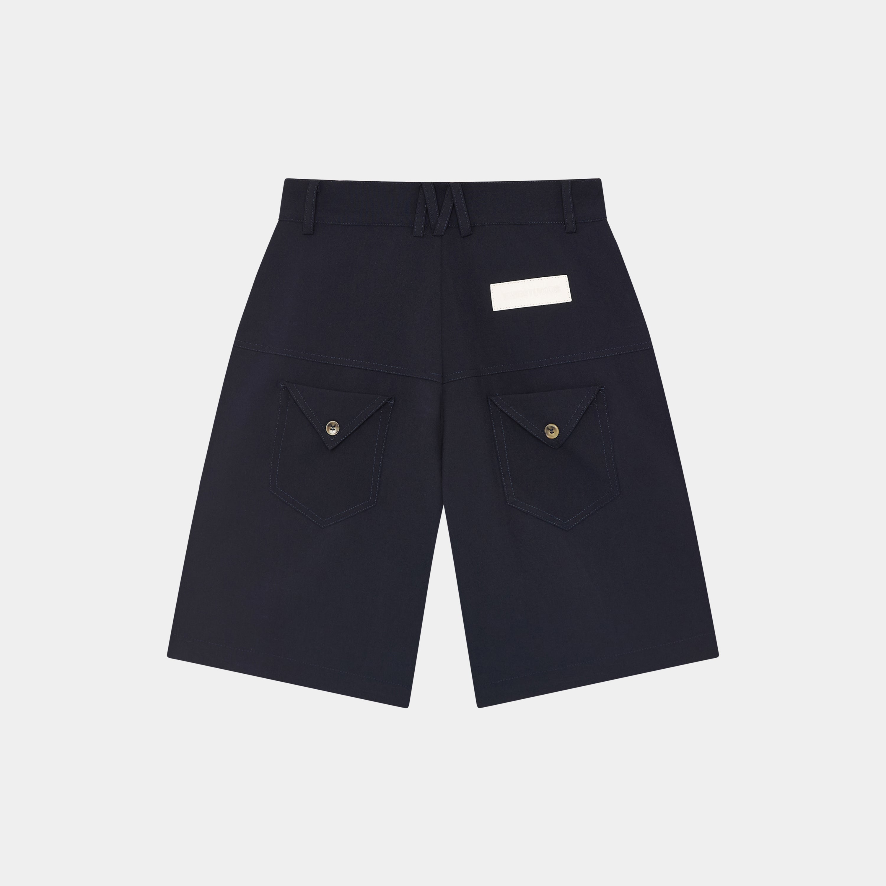 Refined Dark Navy Jort