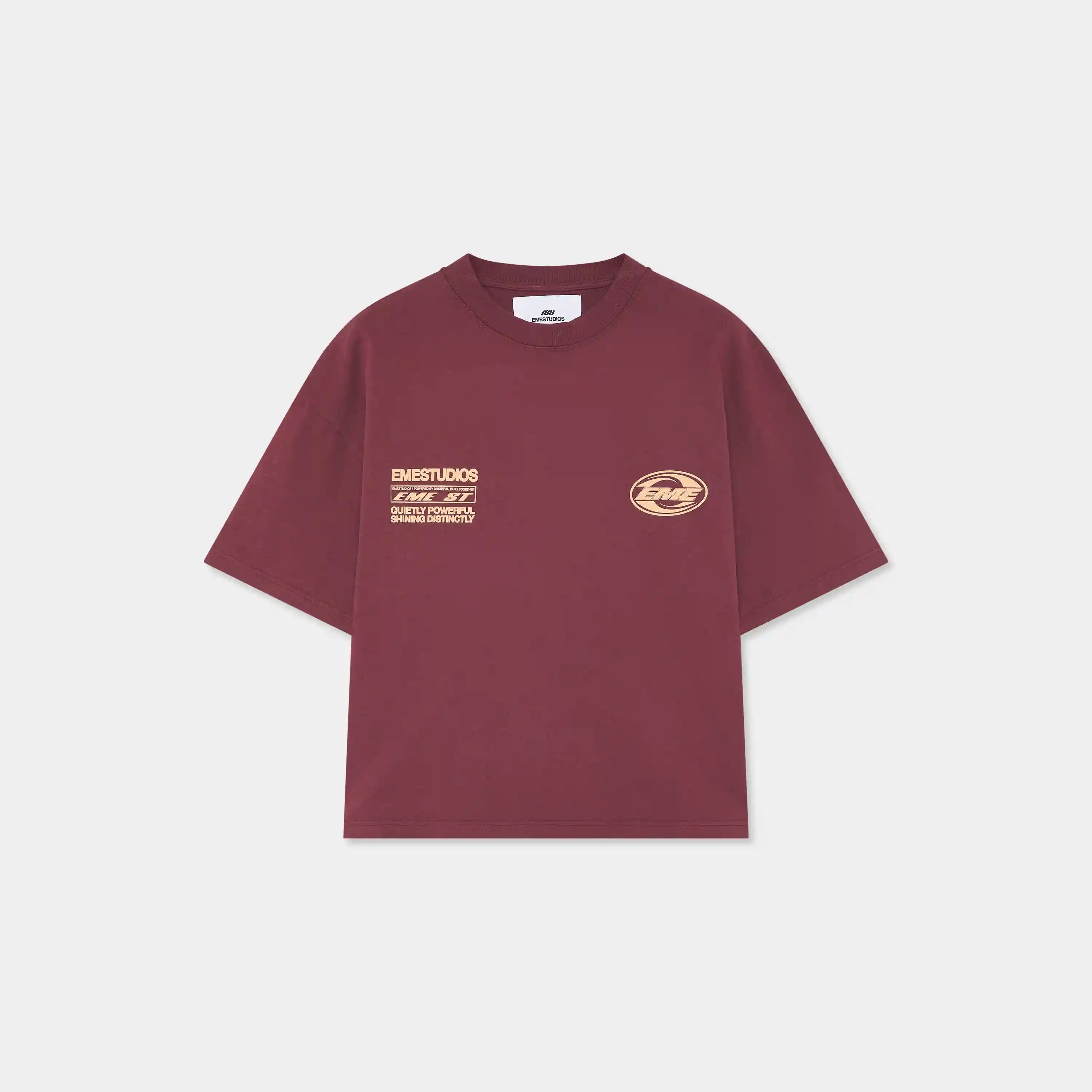 Duality Wine Oversized Tee