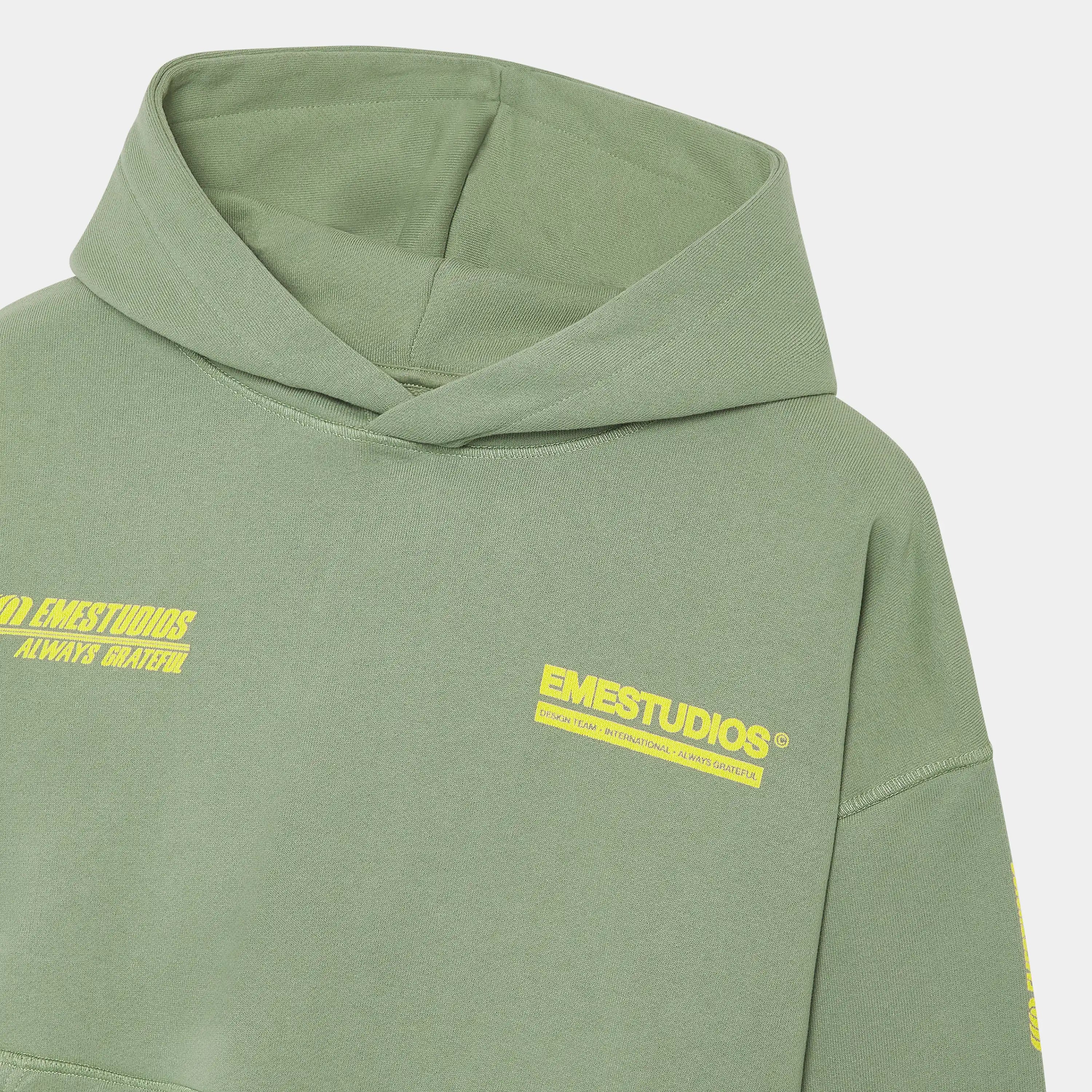 Four Hit Green Oversized Hoodie